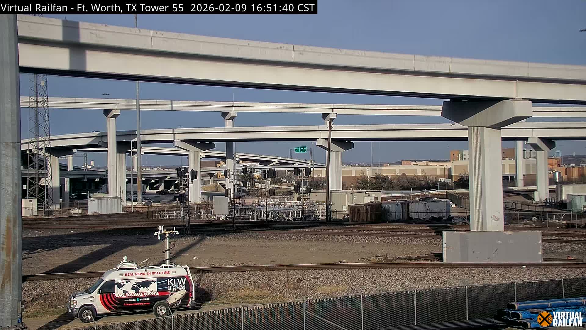 Fort Worth/Tower 55 Diamond Railroad Crossing Live Cam - Forth Worth, Tarrant ,Texas, USA 