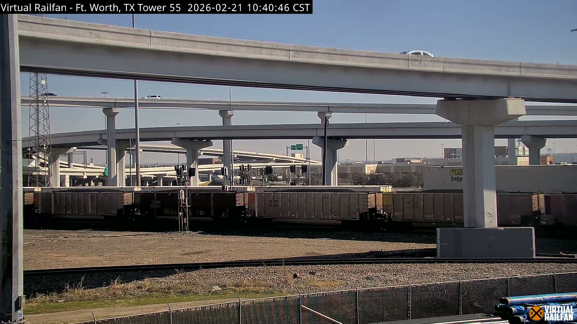 Fort Worth/Tower 55 Diamond Railroad Crossing Live Cam - Forth Worth, Tarrant ,Texas, USA 