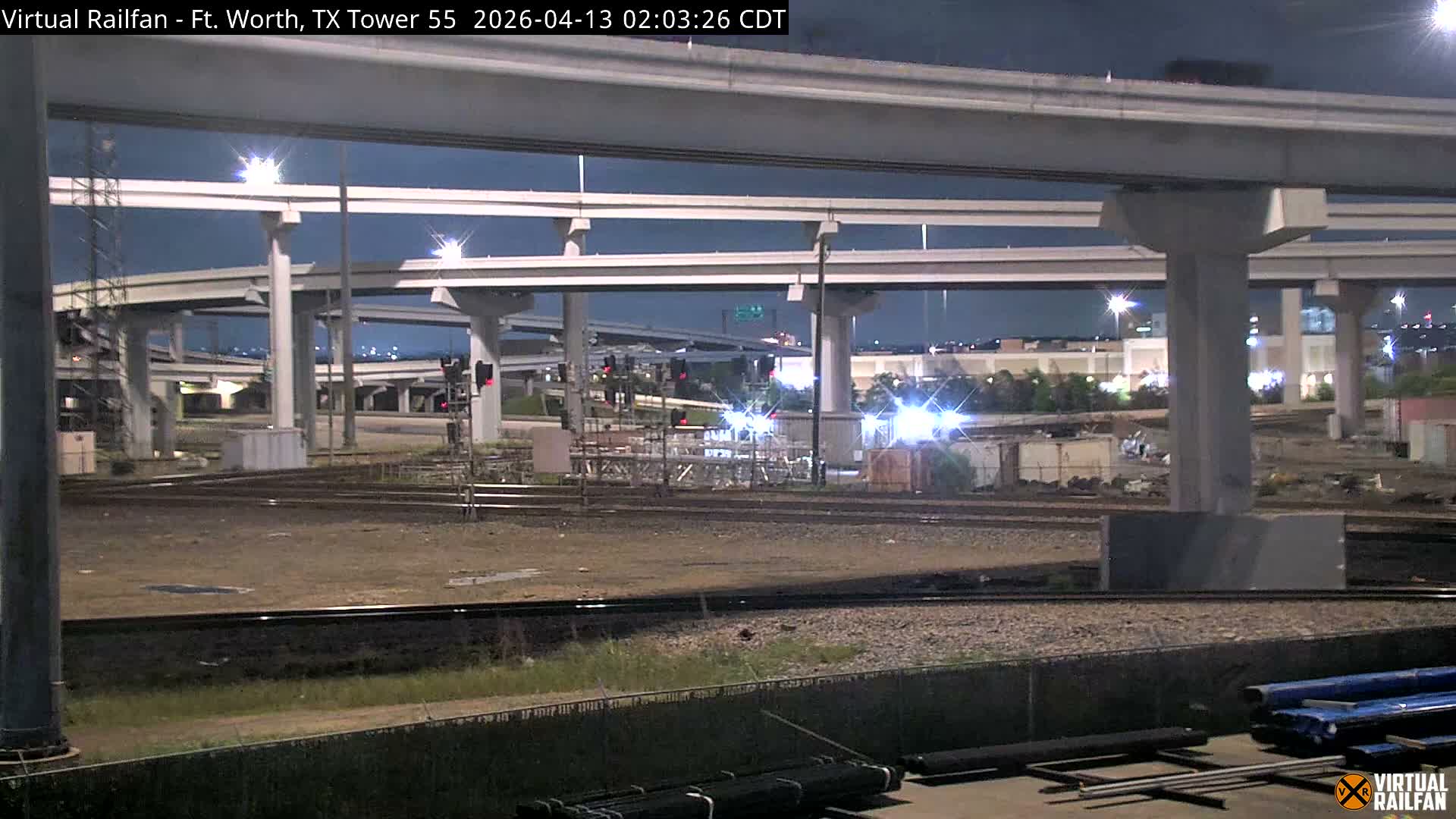 Fort Worth/Tower 55 Diamond Railroad Crossing Live Cam - Forth Worth, Tarrant ,Texas, USA 