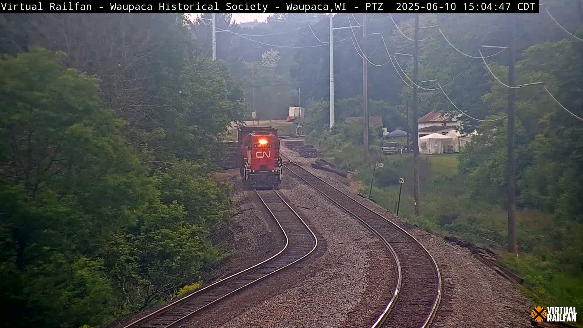 Waupaca City & Waupaca Train Station Live Cam - Waupaca, Waupaca County, Wisconsin, USA