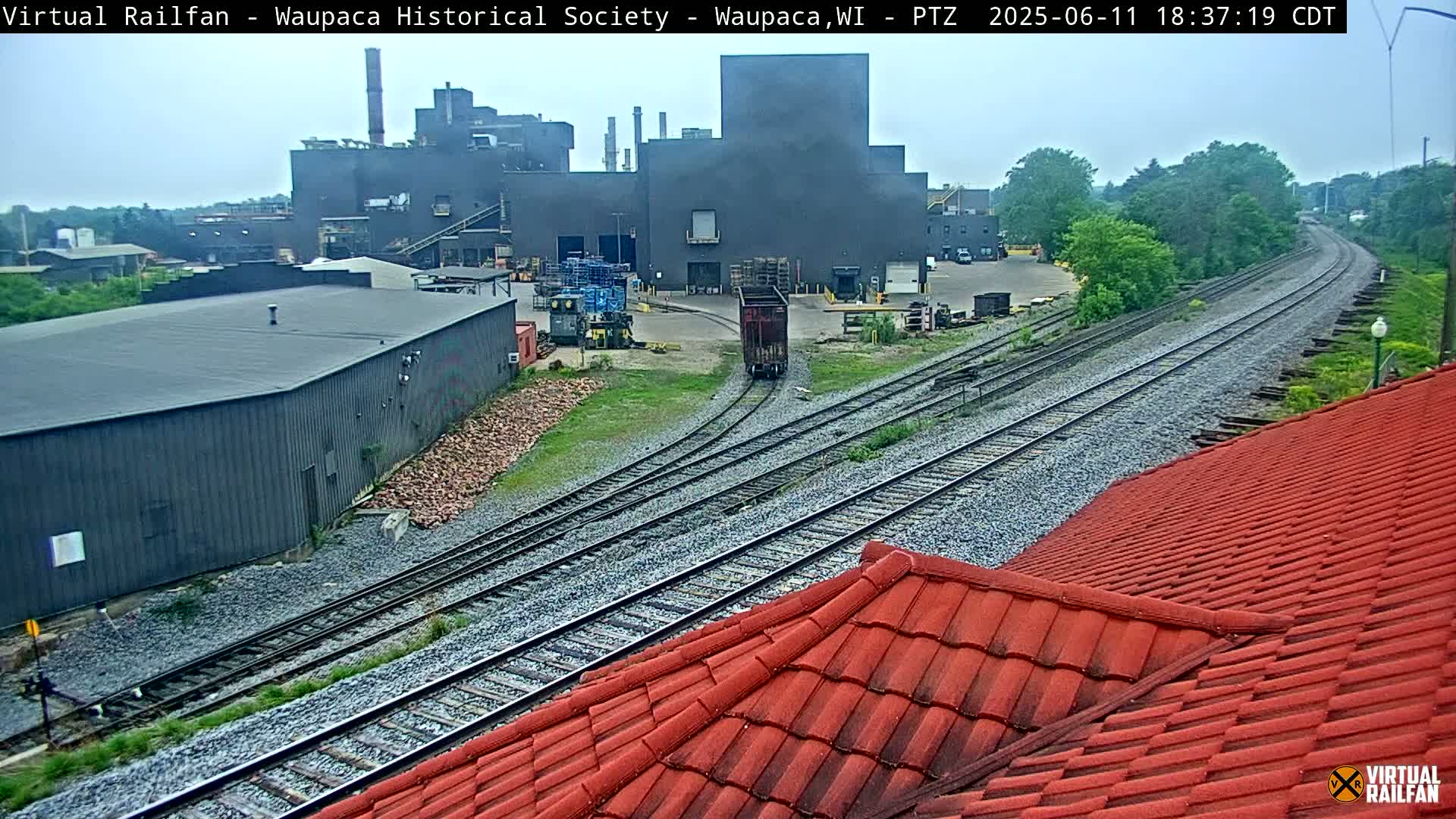 Waupaca City & Waupaca Train Station Live Cam - Waupaca, Waupaca County, Wisconsin, USA