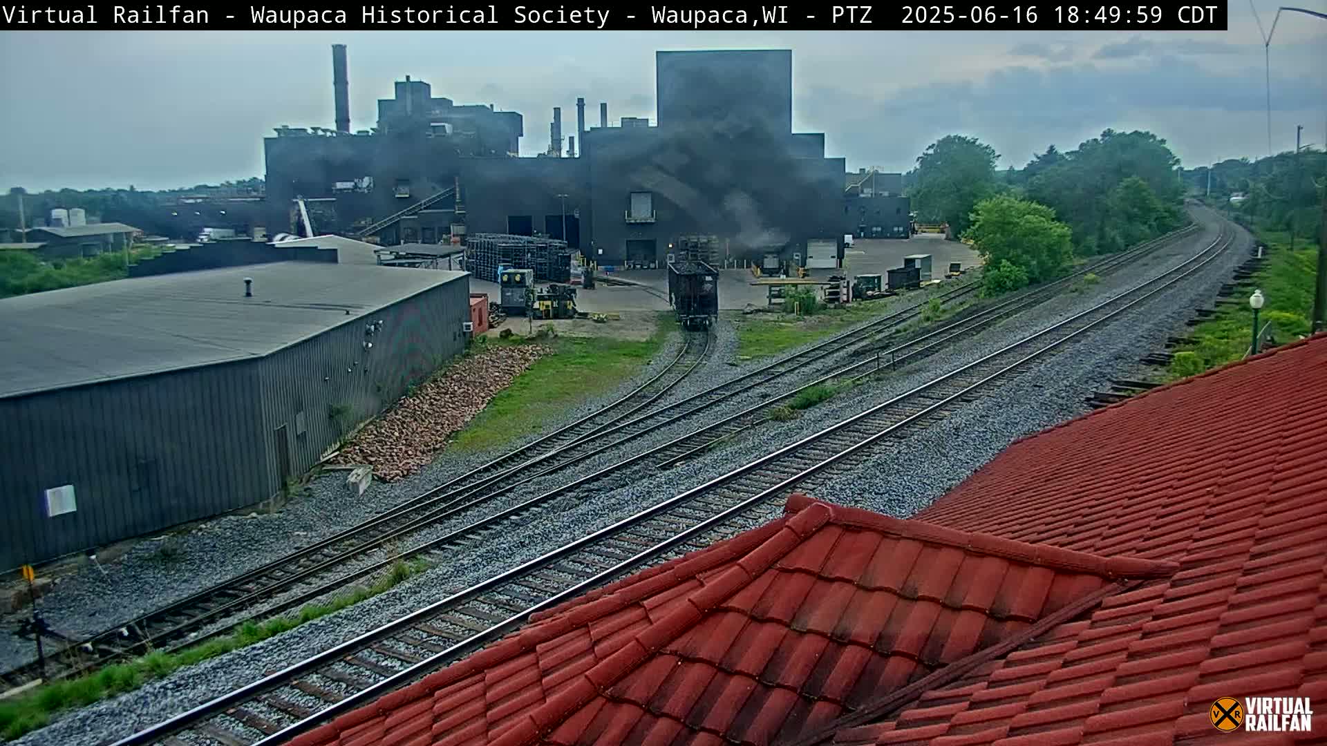Waupaca City & Waupaca Train Station Live Cam - Waupaca, Waupaca County, Wisconsin, USA