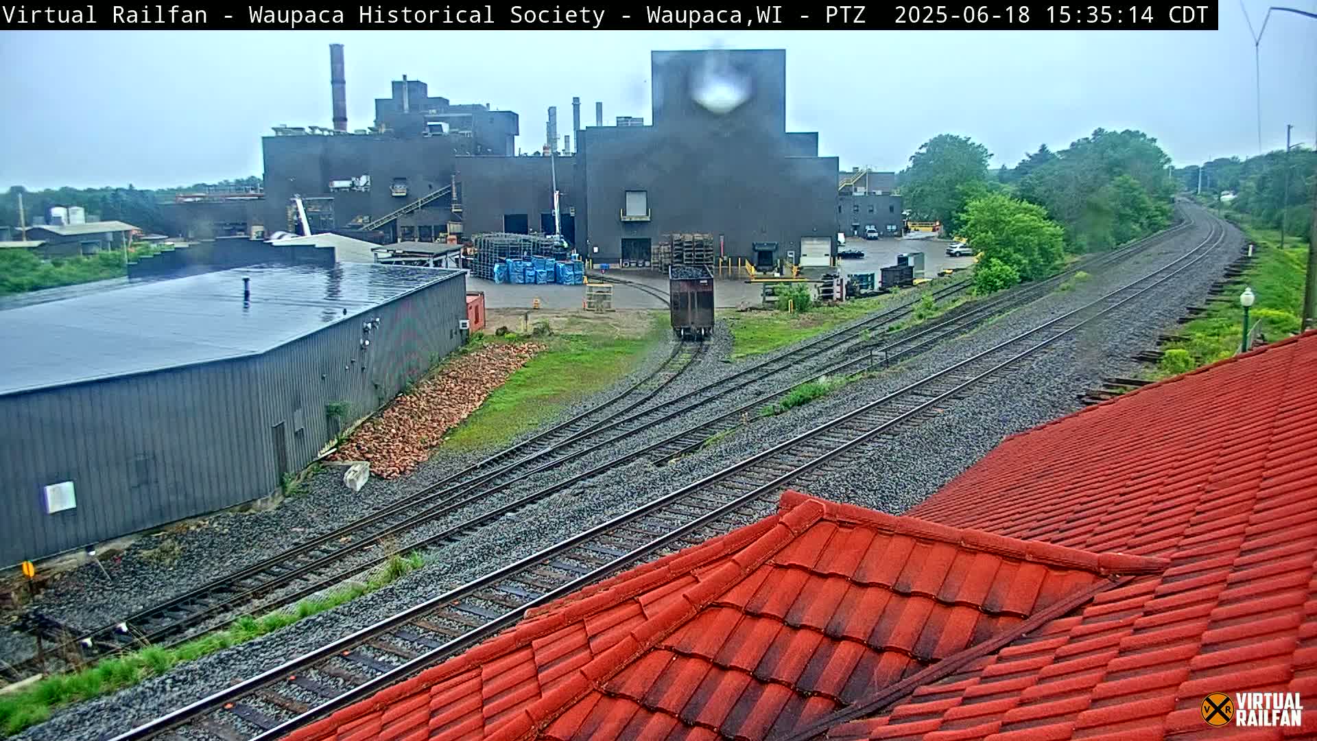 Waupaca City & Waupaca Train Station Live Cam - Waupaca, Waupaca County, Wisconsin, USA