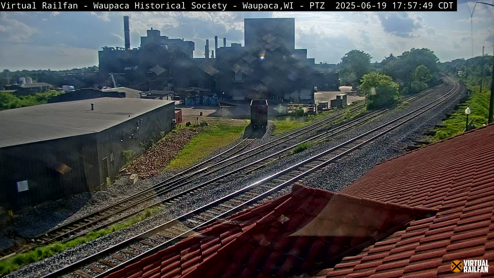 Waupaca City & Waupaca Train Station Live Cam - Waupaca, Waupaca County, Wisconsin, USA