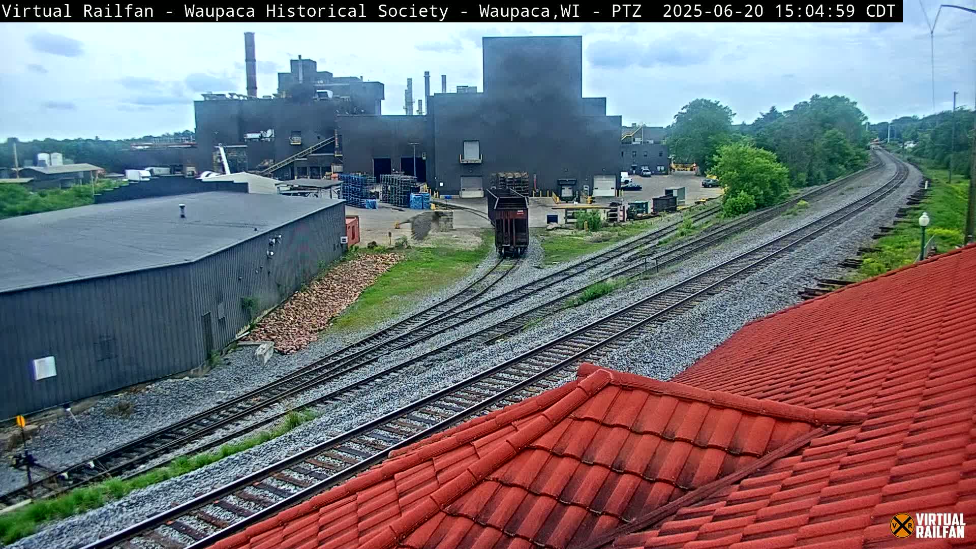 Waupaca City & Waupaca Train Station Live Cam - Waupaca, Waupaca County, Wisconsin, USA