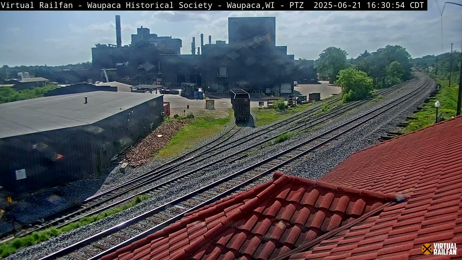 Waupaca City & Waupaca Train Station Live Cam - Waupaca, Waupaca County, Wisconsin, USA