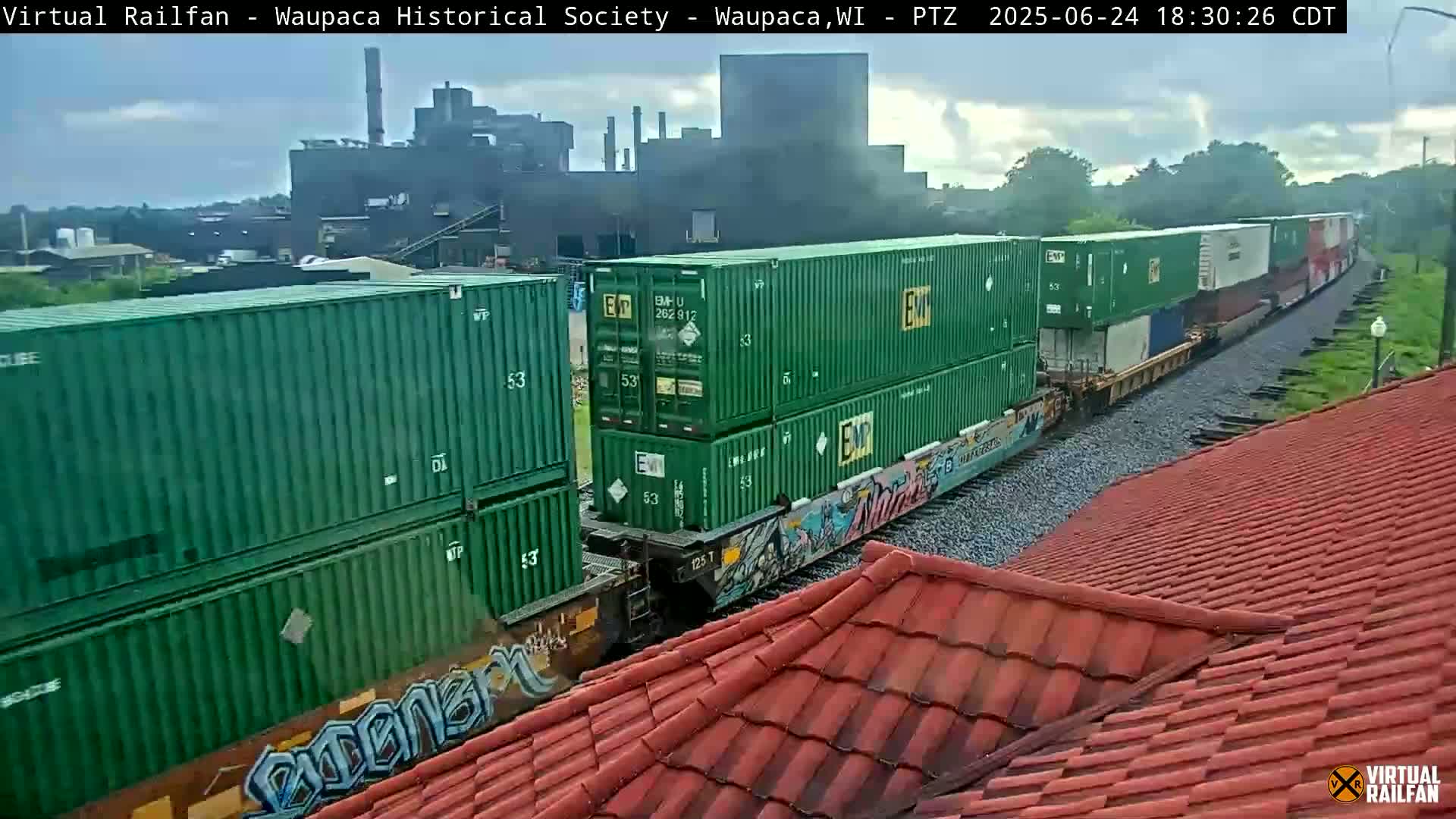 Waupaca City & Waupaca Train Station Live Cam - Waupaca, Waupaca County, Wisconsin, USA