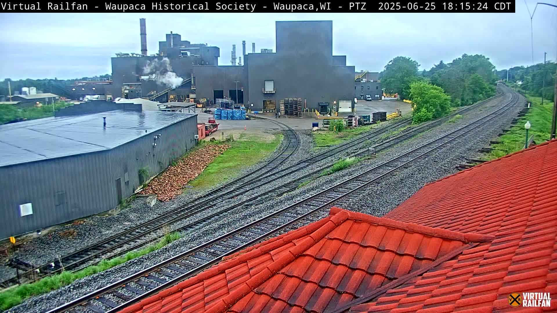 Waupaca City & Waupaca Train Station Live Cam - Waupaca, Waupaca County, Wisconsin, USA