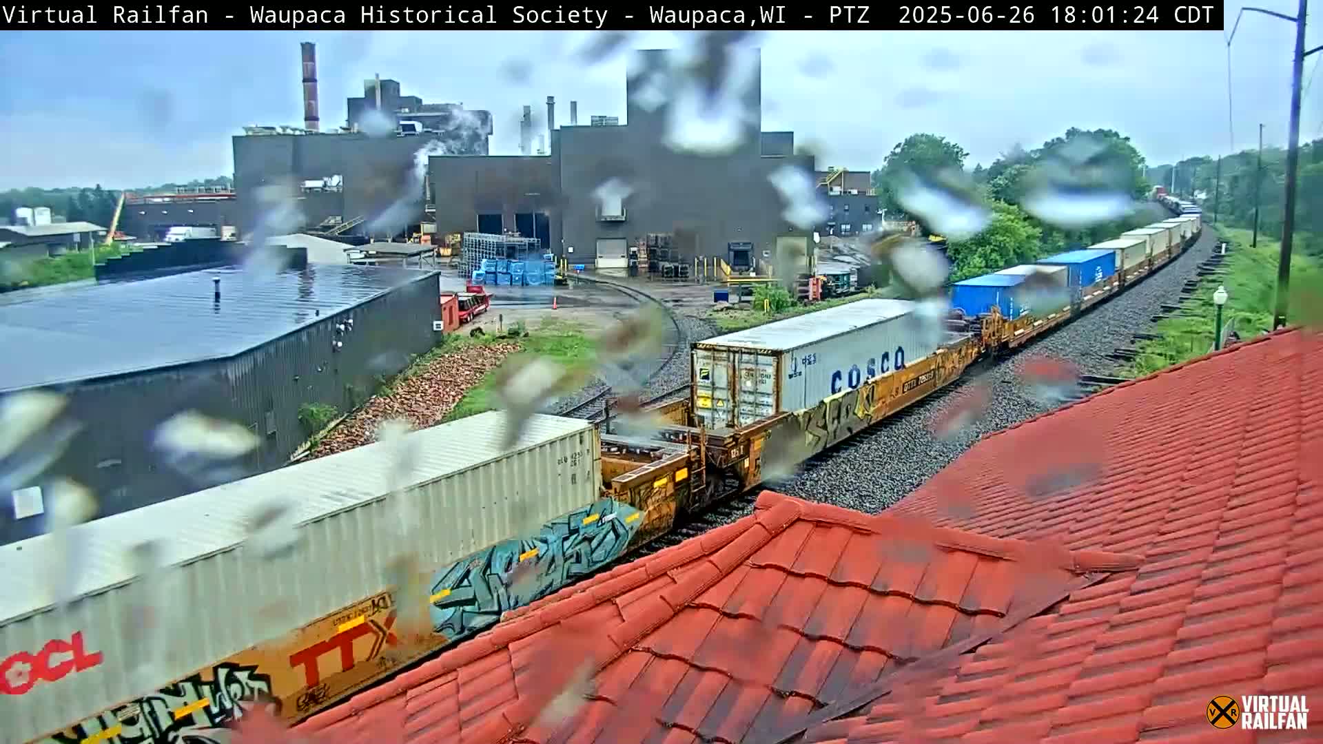 Waupaca City & Waupaca Train Station Live Cam - Waupaca, Waupaca County, Wisconsin, USA