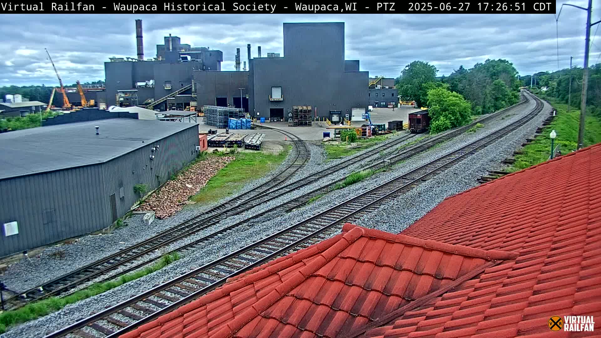 Waupaca City & Waupaca Train Station Live Cam - Waupaca, Waupaca County, Wisconsin, USA