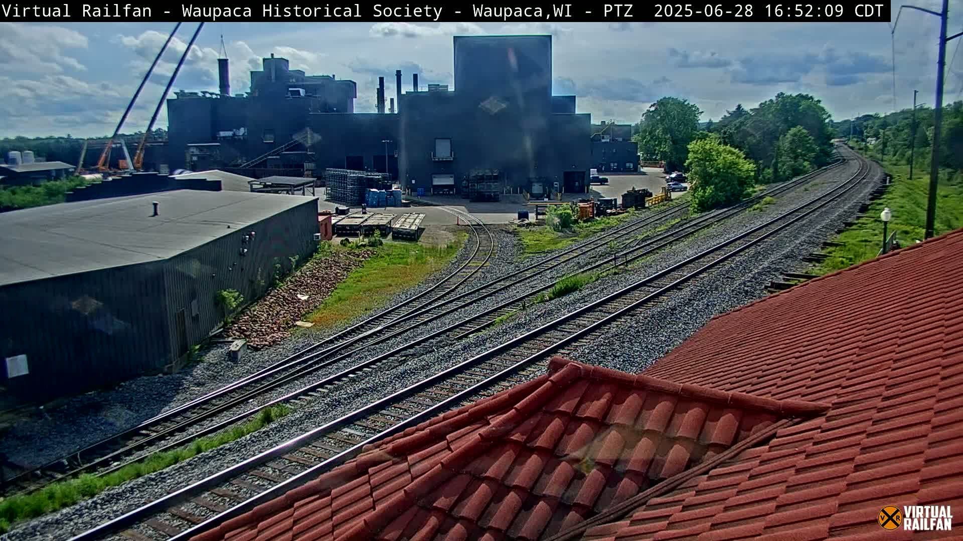 Waupaca City & Waupaca Train Station Live Cam - Waupaca, Waupaca County, Wisconsin, USA