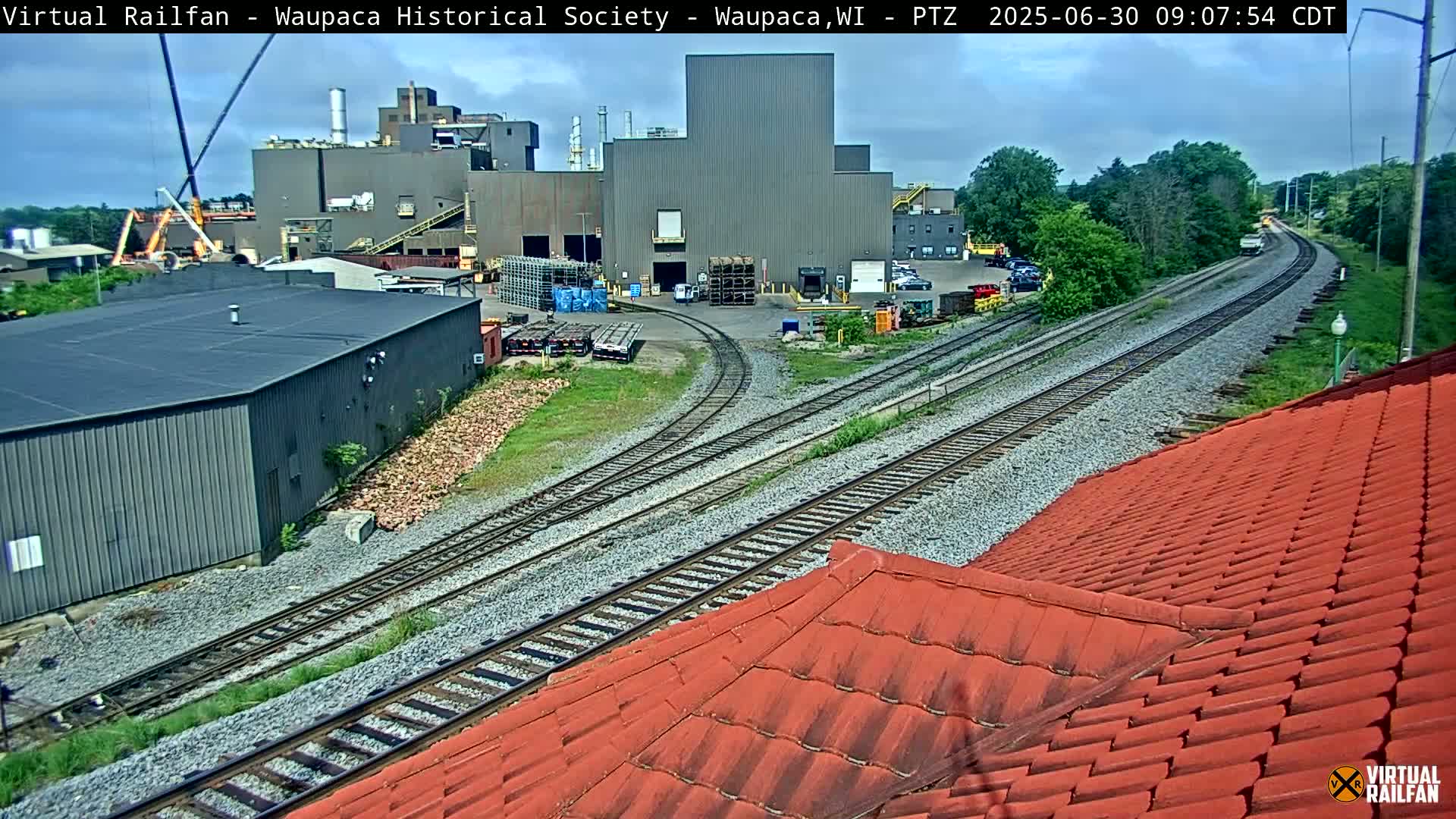 Waupaca City & Waupaca Train Station Live Cam - Waupaca, Waupaca County, Wisconsin, USA