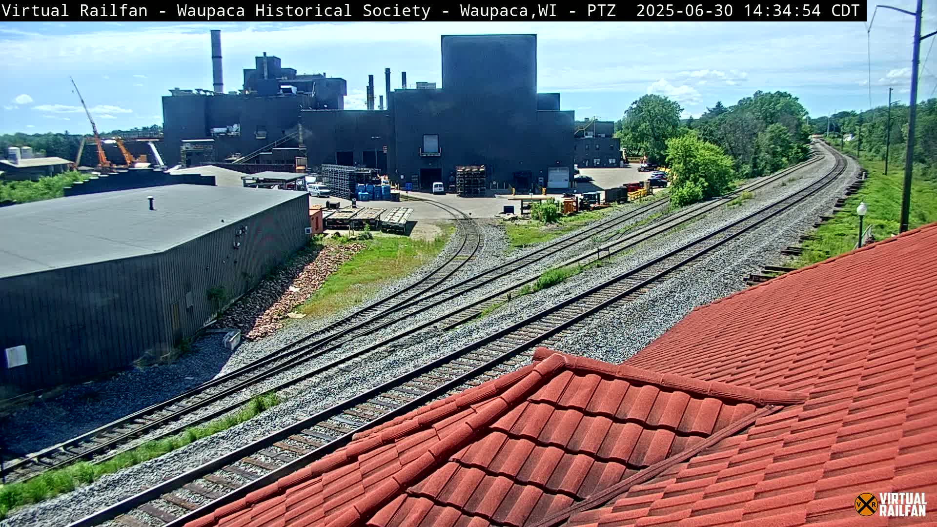 Waupaca City & Waupaca Train Station Live Cam - Waupaca, Waupaca County, Wisconsin, USA