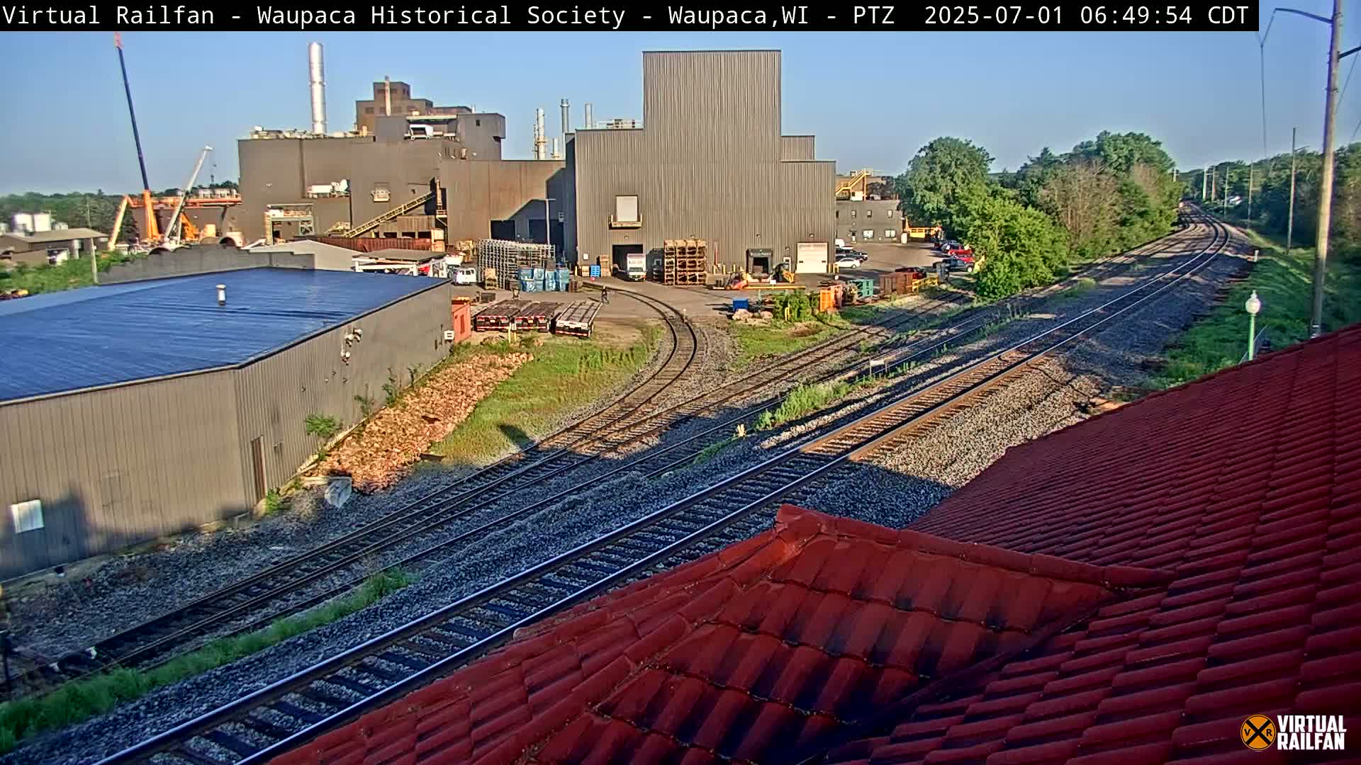 Waupaca City & Waupaca Train Station Live Cam - Waupaca, Waupaca County, Wisconsin, USA