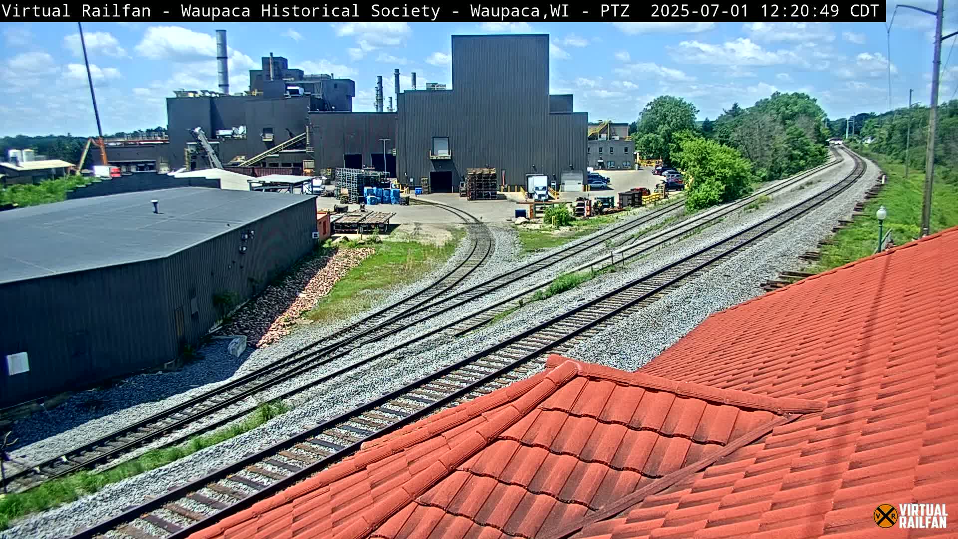 Waupaca City & Waupaca Train Station Live Cam - Waupaca, Waupaca County, Wisconsin, USA