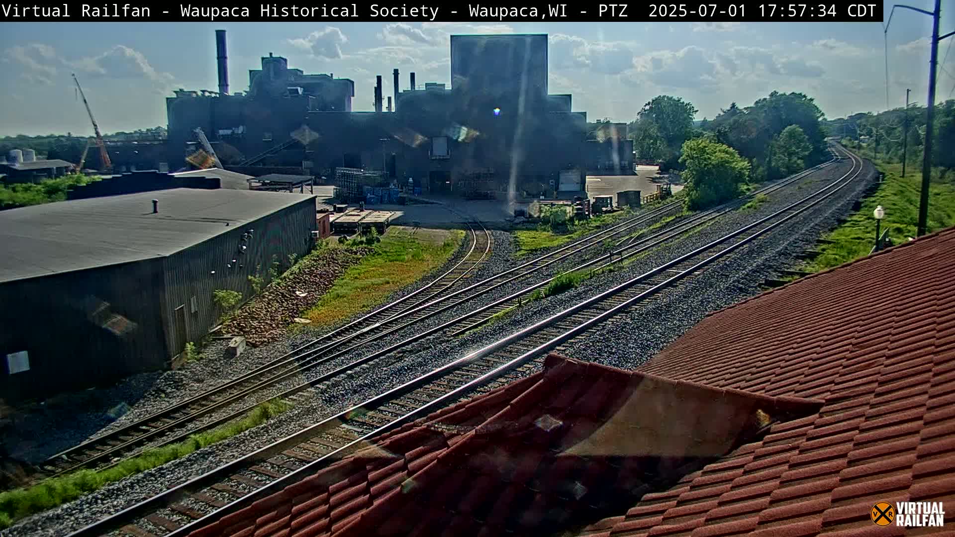 Waupaca City & Waupaca Train Station Live Cam - Waupaca, Waupaca County, Wisconsin, USA