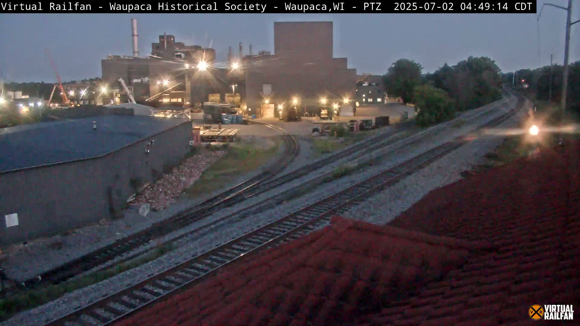 Waupaca City & Waupaca Train Station Live Cam - Waupaca, Waupaca County, Wisconsin, USA