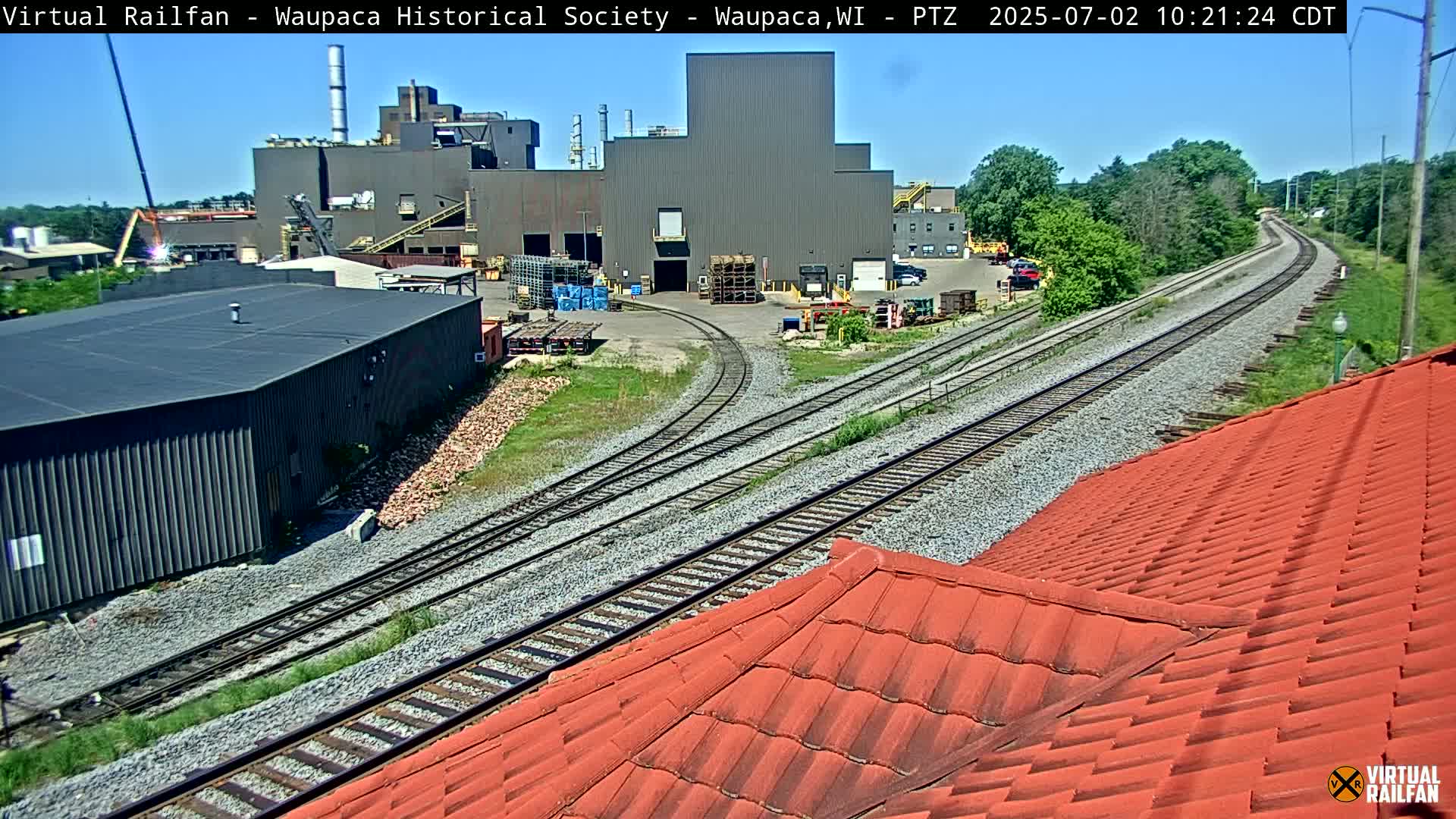 Waupaca City & Waupaca Train Station Live Cam - Waupaca, Waupaca County, Wisconsin, USA