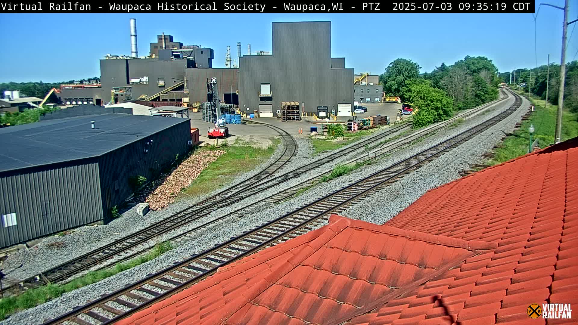 Waupaca City & Waupaca Train Station Live Cam - Waupaca, Waupaca County, Wisconsin, USA