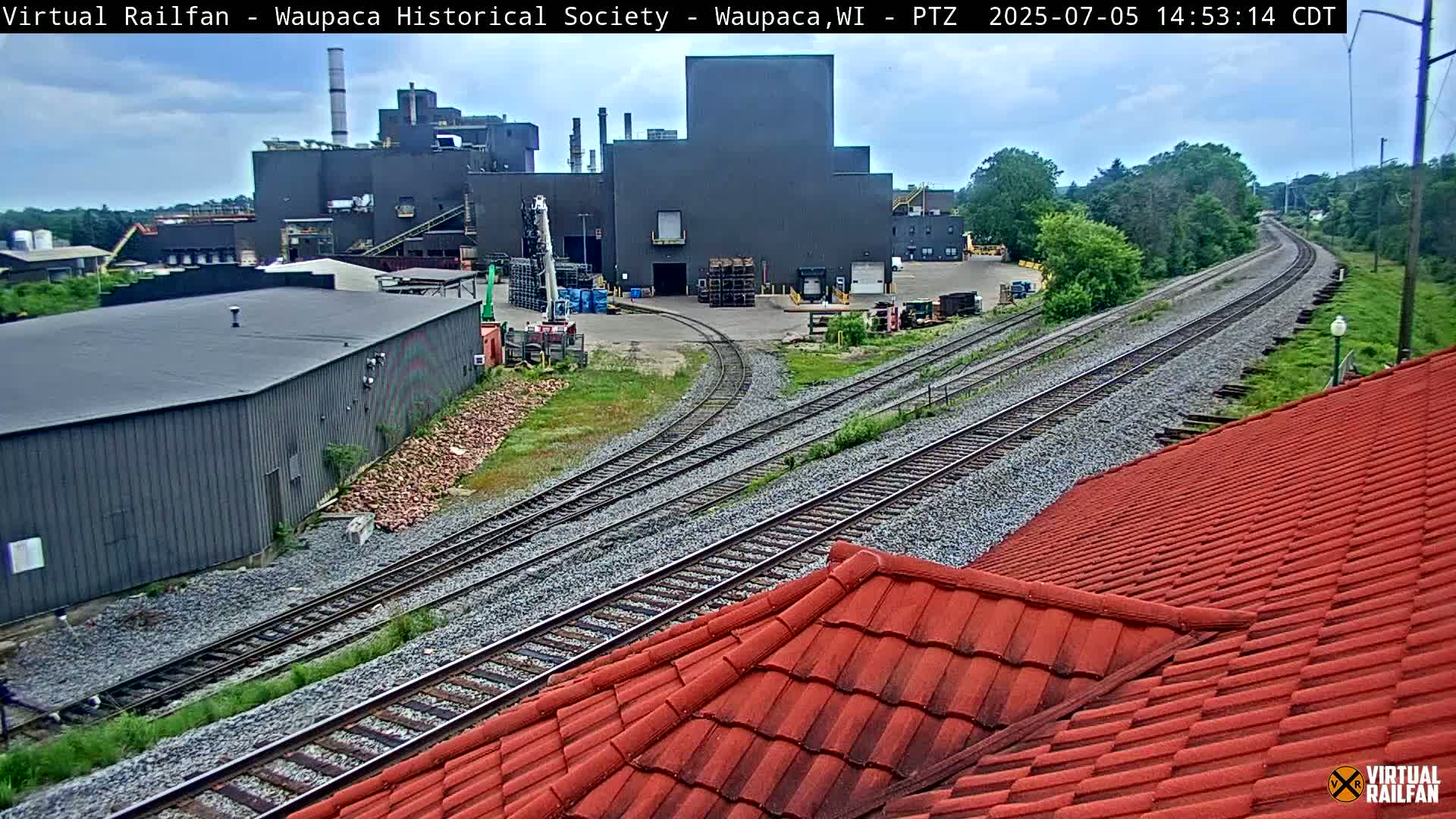Waupaca City & Waupaca Train Station Live Cam - Waupaca, Waupaca County, Wisconsin, USA