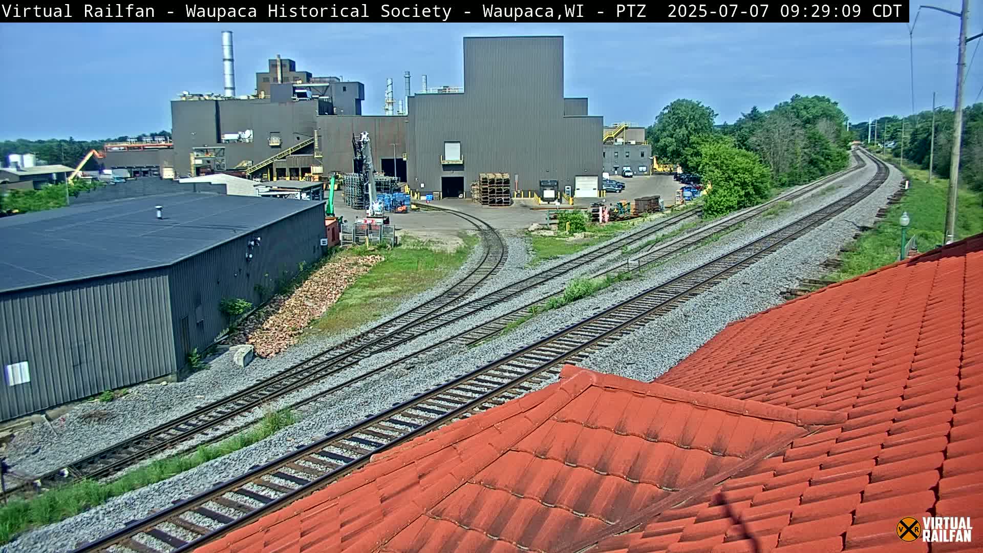Waupaca City & Waupaca Train Station Live Cam - Waupaca, Waupaca County, Wisconsin, USA