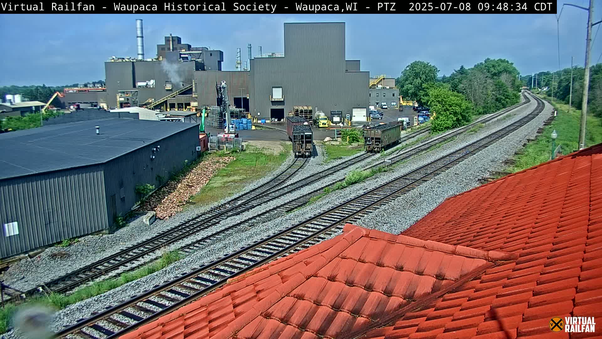 Waupaca City & Waupaca Train Station Live Cam - Waupaca, Waupaca County, Wisconsin, USA