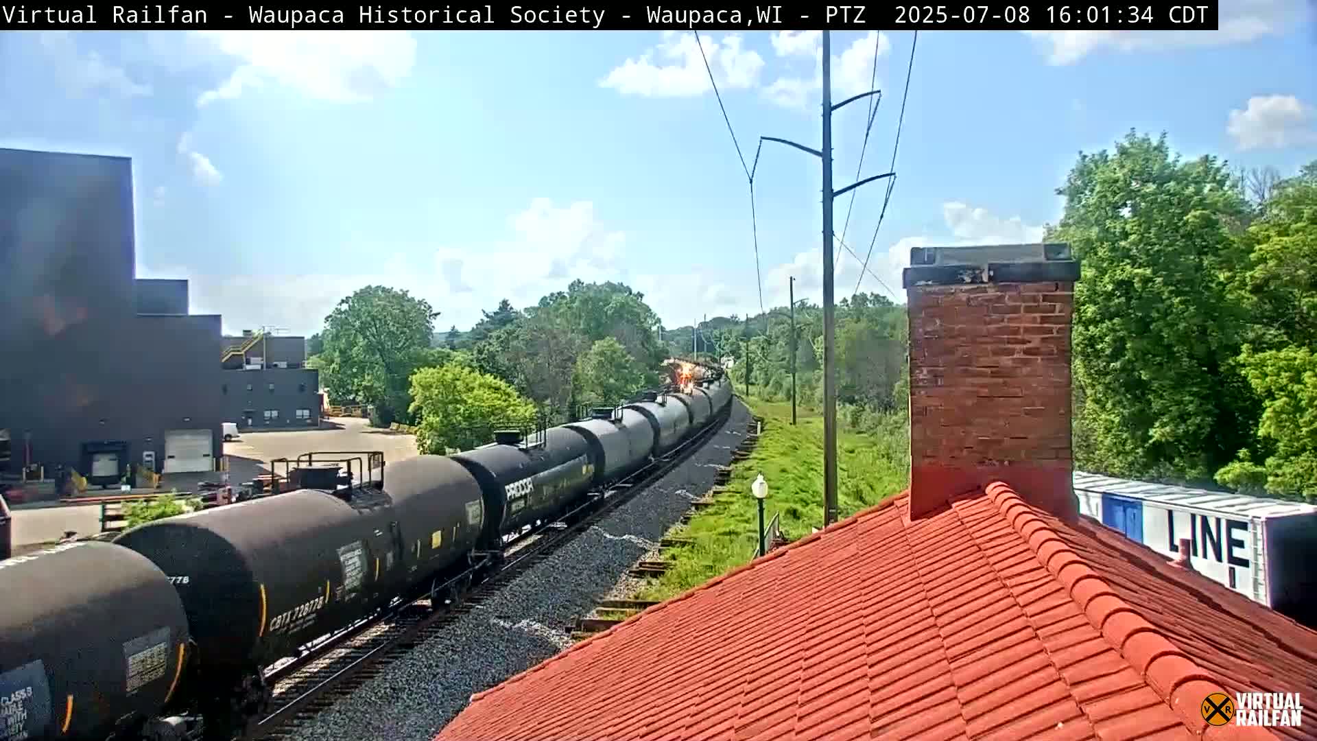 Waupaca City & Waupaca Train Station Live Cam - Waupaca, Waupaca County, Wisconsin, USA