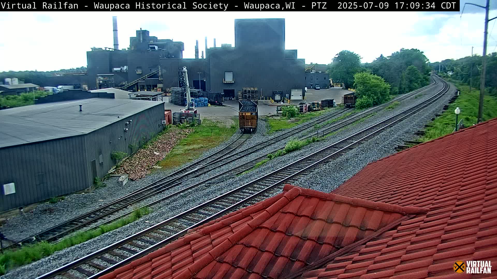Waupaca City & Waupaca Train Station Live Cam - Waupaca, Waupaca County, Wisconsin, USA