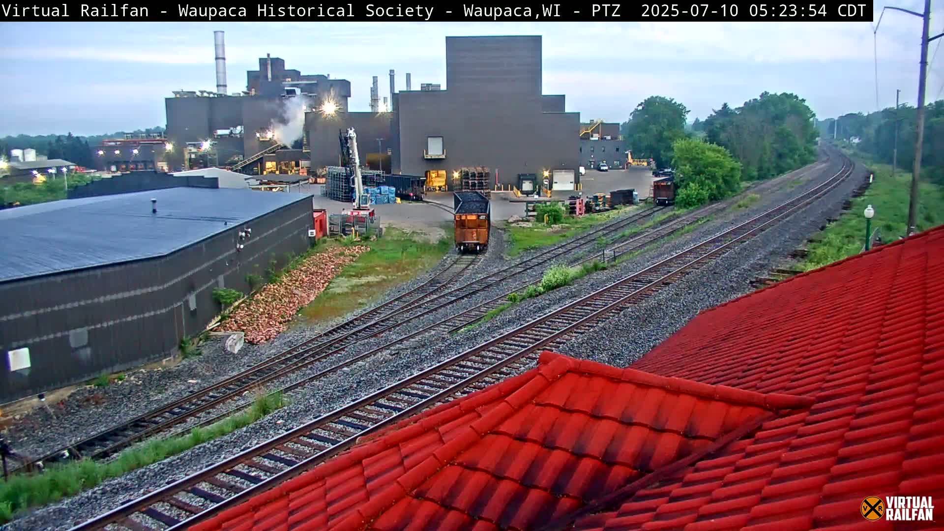 Waupaca City & Waupaca Train Station Live Cam - Waupaca, Waupaca County, Wisconsin, USA