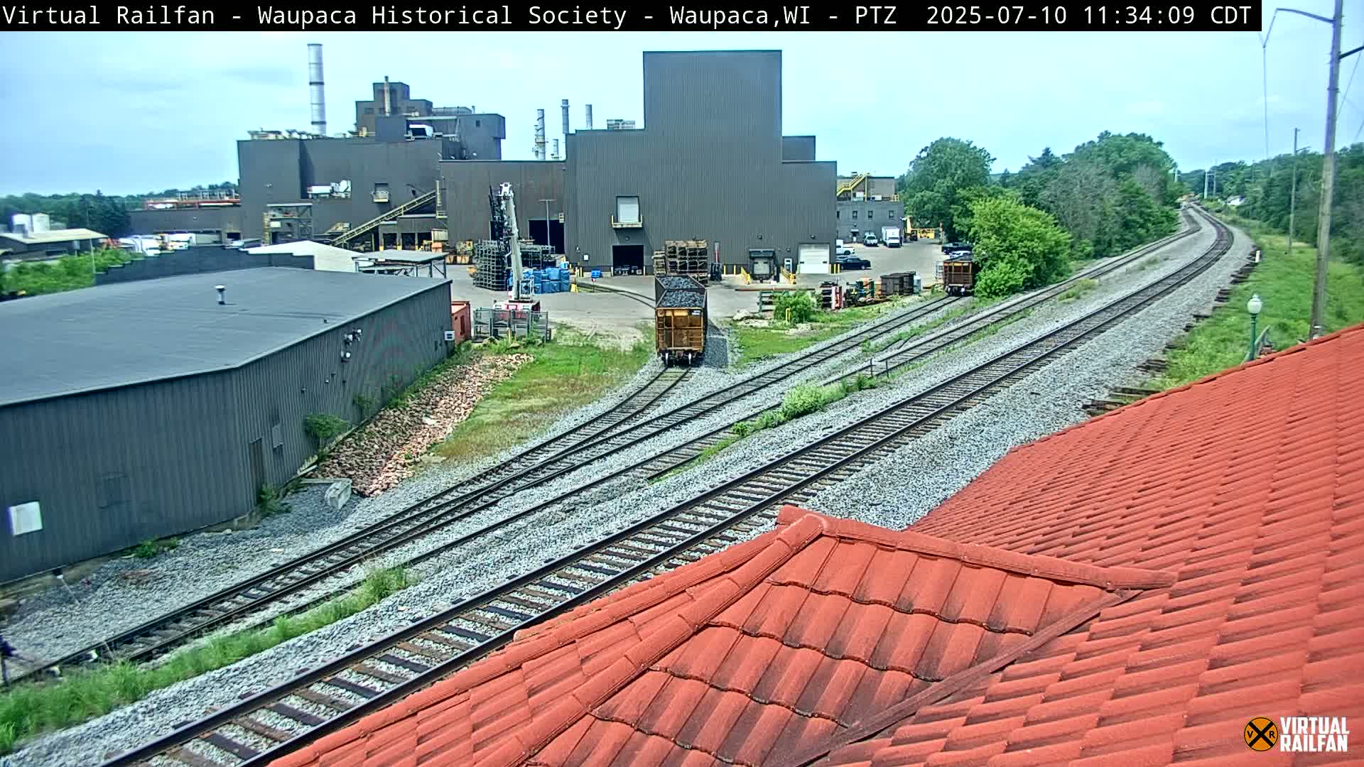 Waupaca City & Waupaca Train Station Live Cam - Waupaca, Waupaca County, Wisconsin, USA