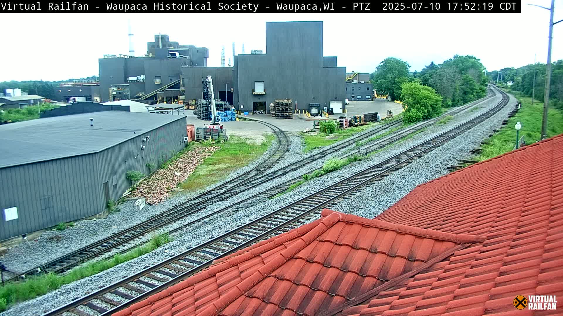 Waupaca City & Waupaca Train Station Live Cam - Waupaca, Waupaca County, Wisconsin, USA
