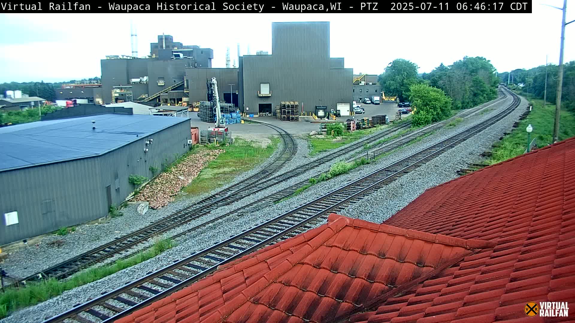Waupaca City & Waupaca Train Station Live Cam - Waupaca, Waupaca County, Wisconsin, USA