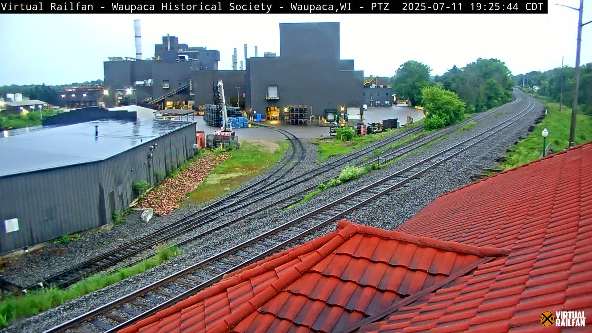 Waupaca City & Waupaca Train Station Live Cam - Waupaca, Waupaca County, Wisconsin, USA