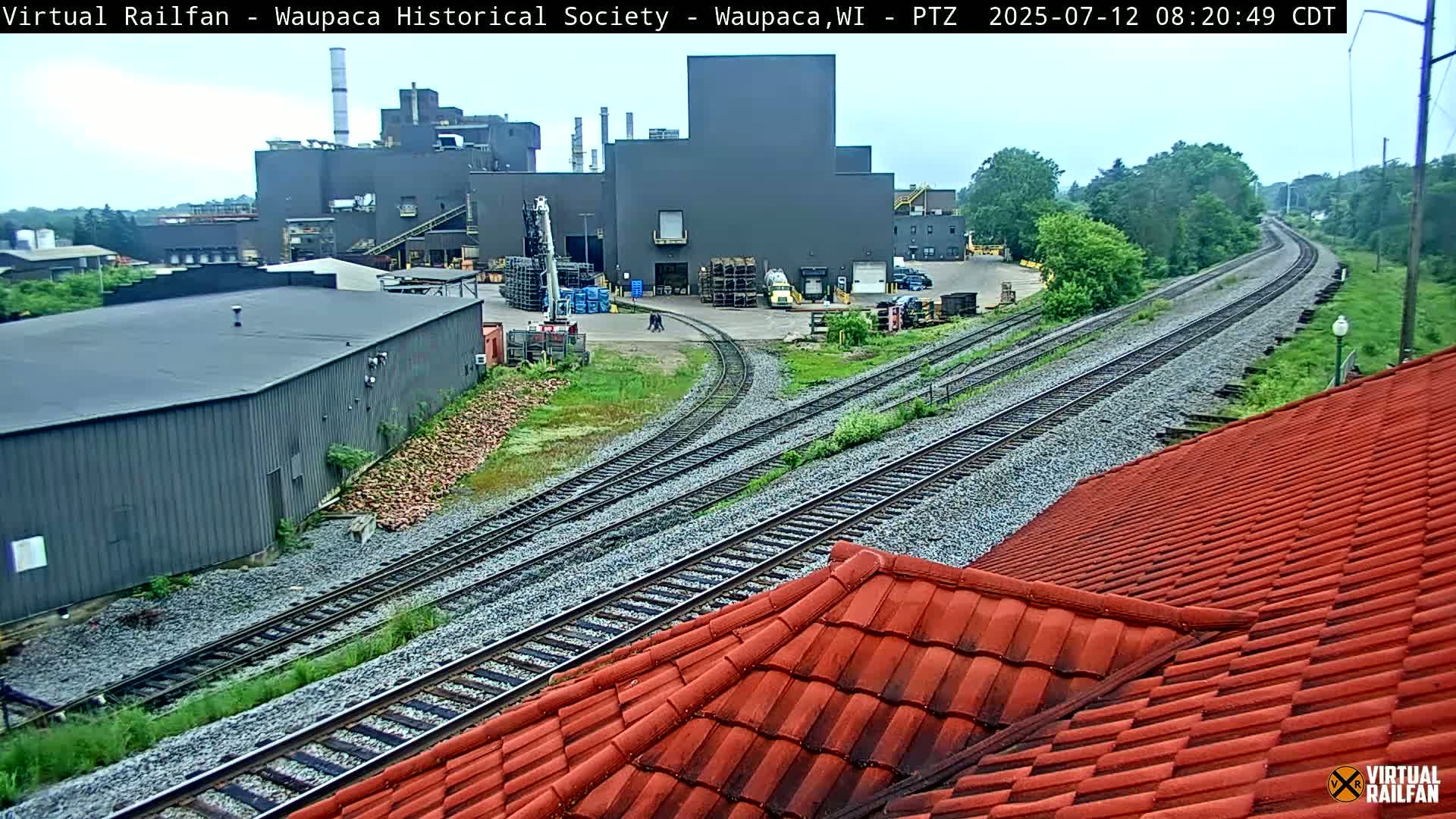 Waupaca City & Waupaca Train Station Live Cam - Waupaca, Waupaca County, Wisconsin, USA