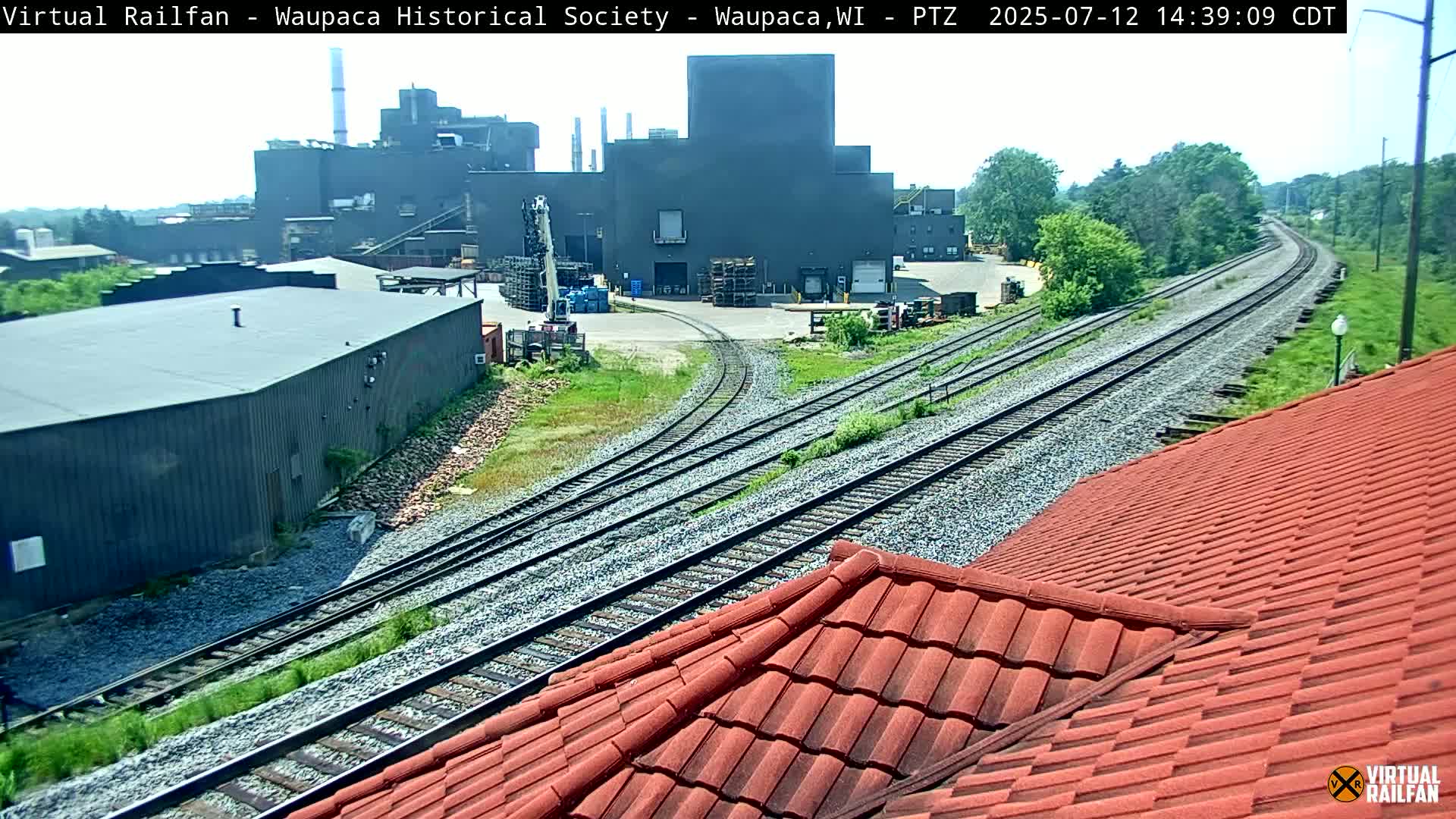 Waupaca City & Waupaca Train Station Live Cam - Waupaca, Waupaca County, Wisconsin, USA