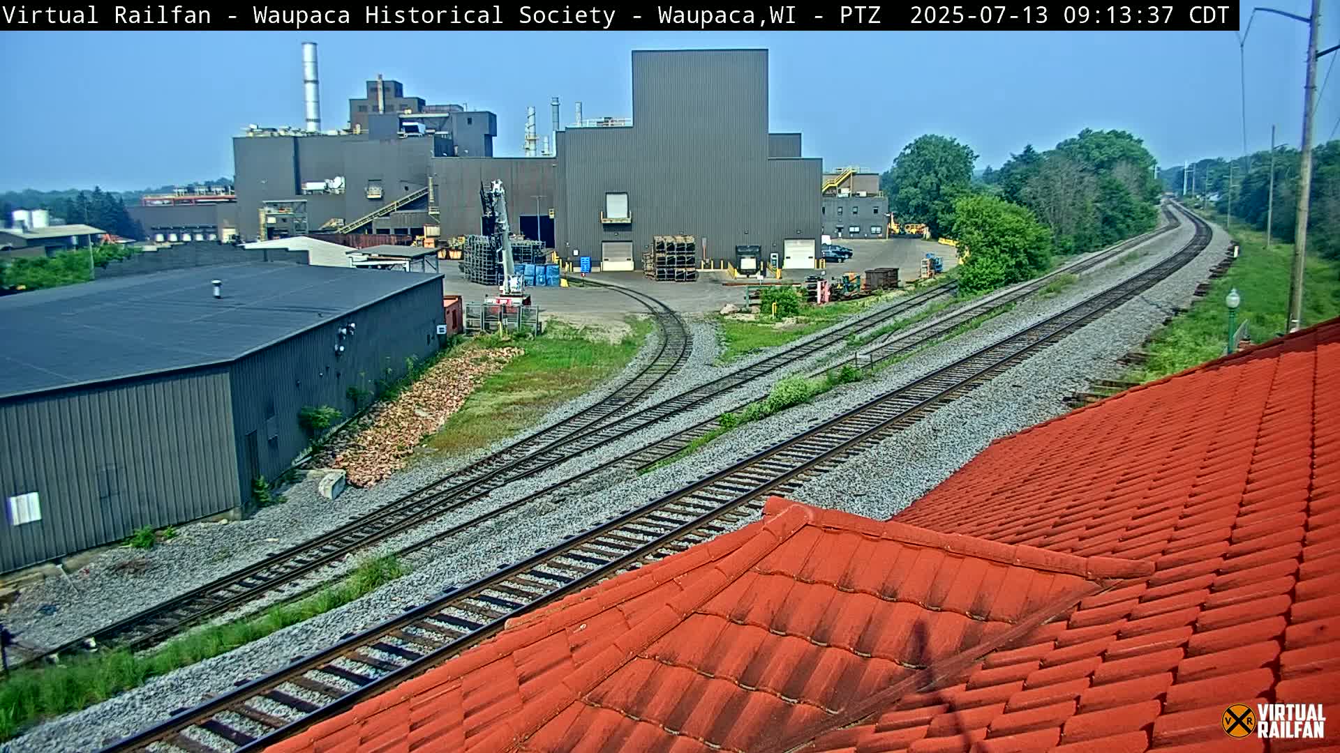 Waupaca City & Waupaca Train Station Live Cam - Waupaca, Waupaca County, Wisconsin, USA