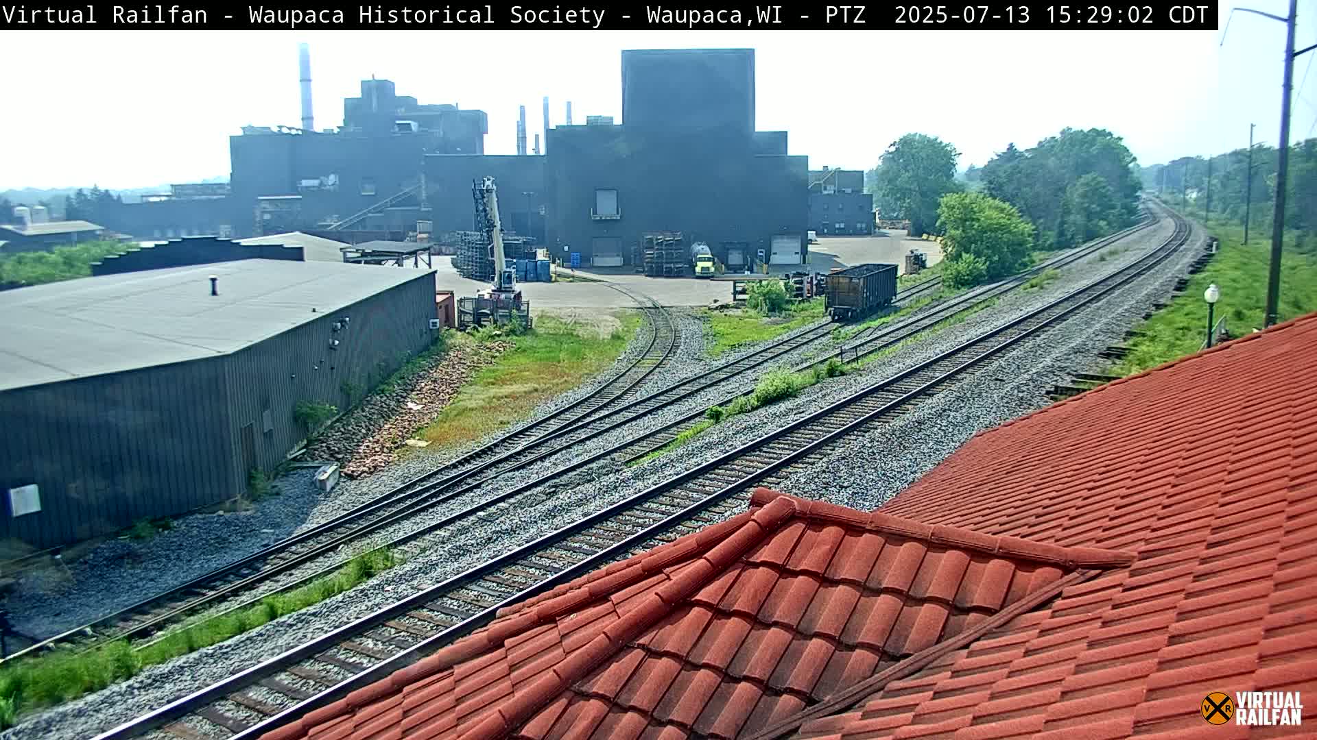 Waupaca City & Waupaca Train Station Live Cam - Waupaca, Waupaca County, Wisconsin, USA