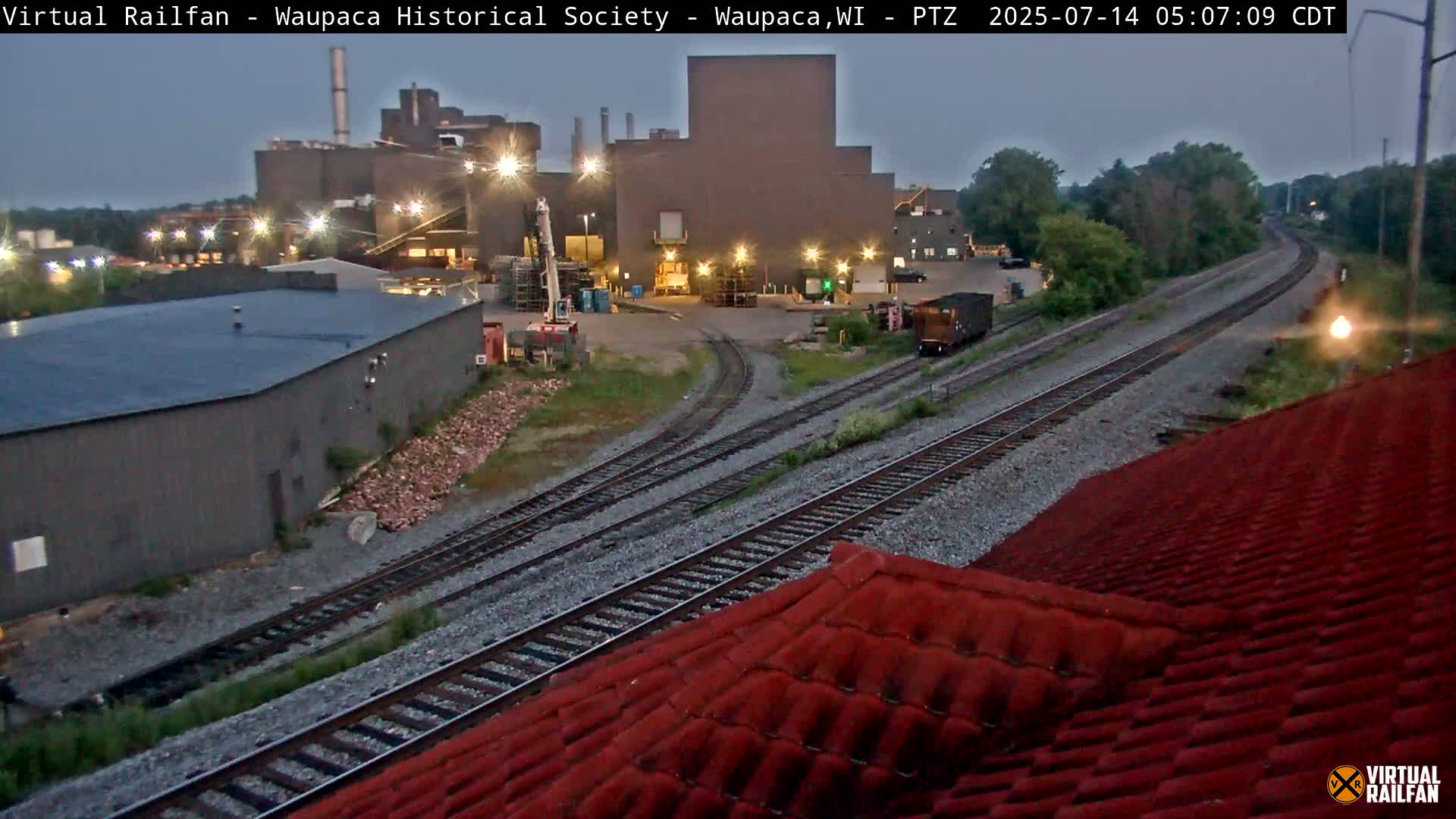 Waupaca City & Waupaca Train Station Live Cam - Waupaca, Waupaca County, Wisconsin, USA