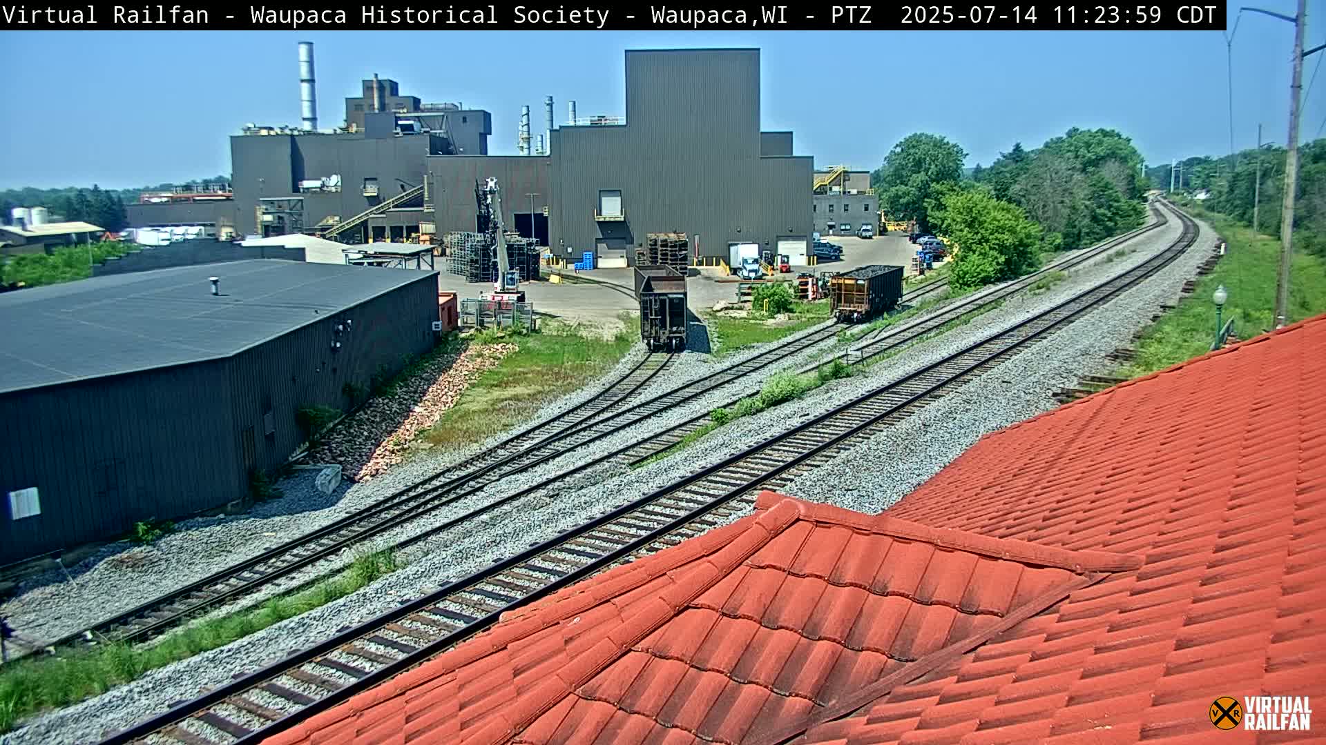 Waupaca City & Waupaca Train Station Live Cam - Waupaca, Waupaca County, Wisconsin, USA