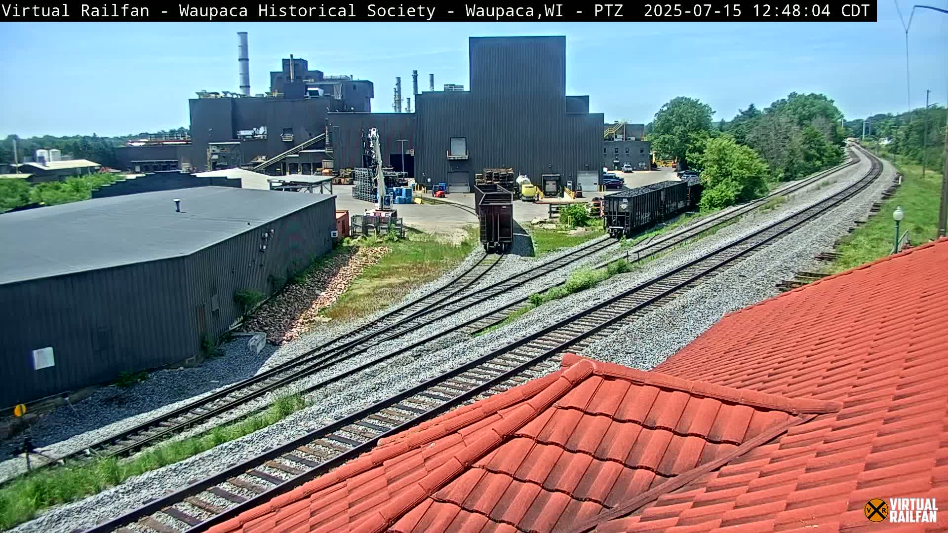 Waupaca City & Waupaca Train Station Live Cam - Waupaca, Waupaca County, Wisconsin, USA