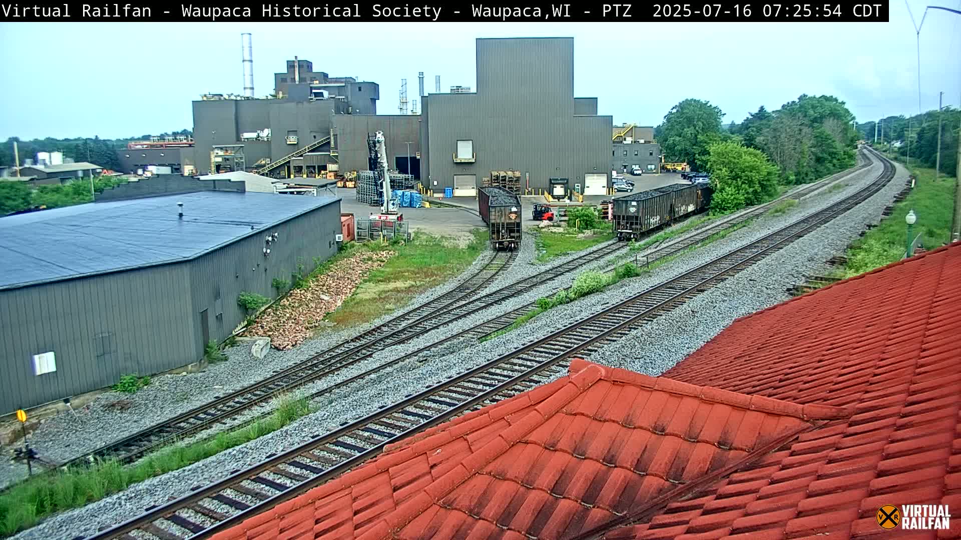 Waupaca City & Waupaca Train Station Live Cam - Waupaca, Waupaca County, Wisconsin, USA