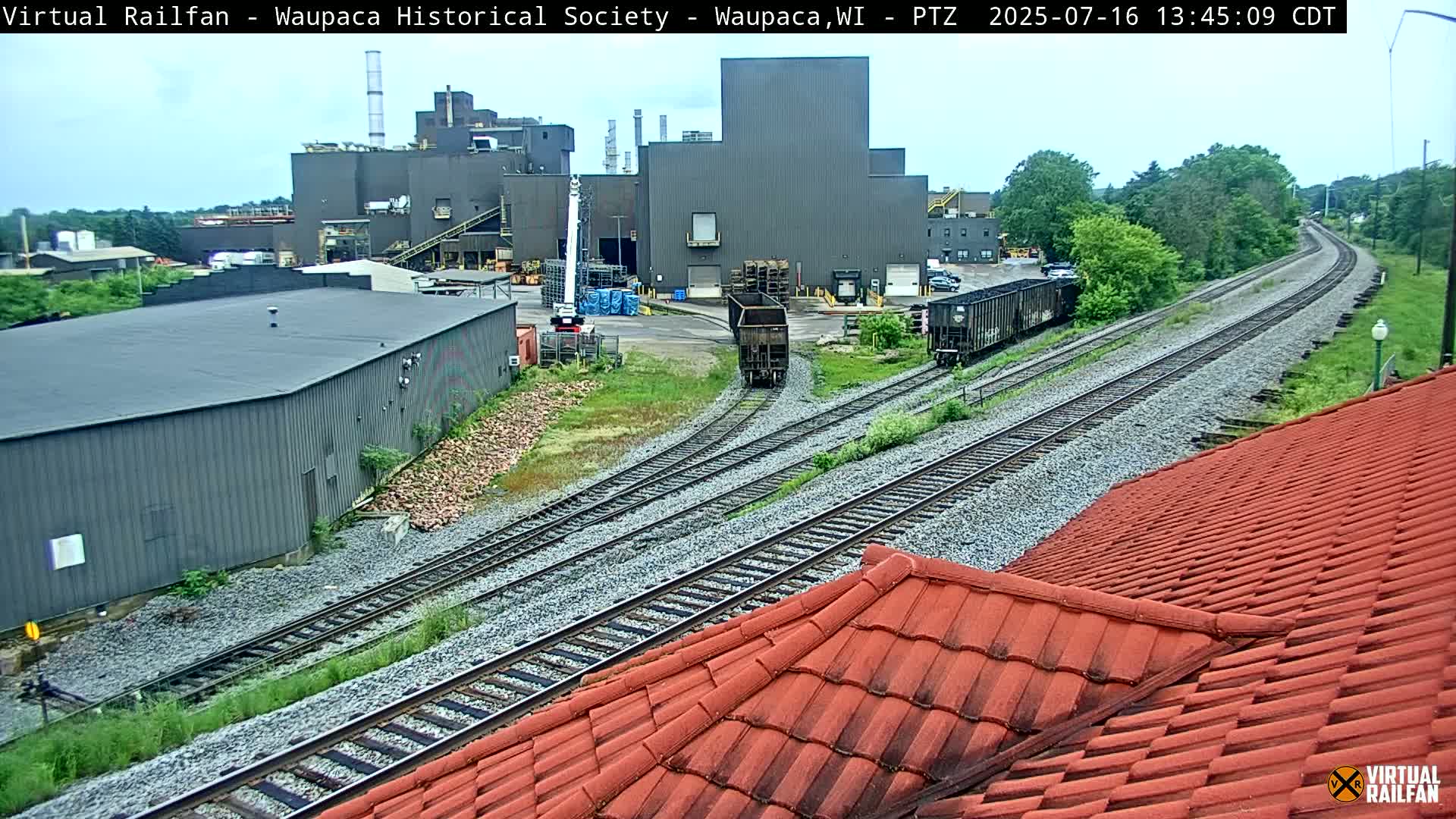 Waupaca City & Waupaca Train Station Live Cam - Waupaca, Waupaca County, Wisconsin, USA