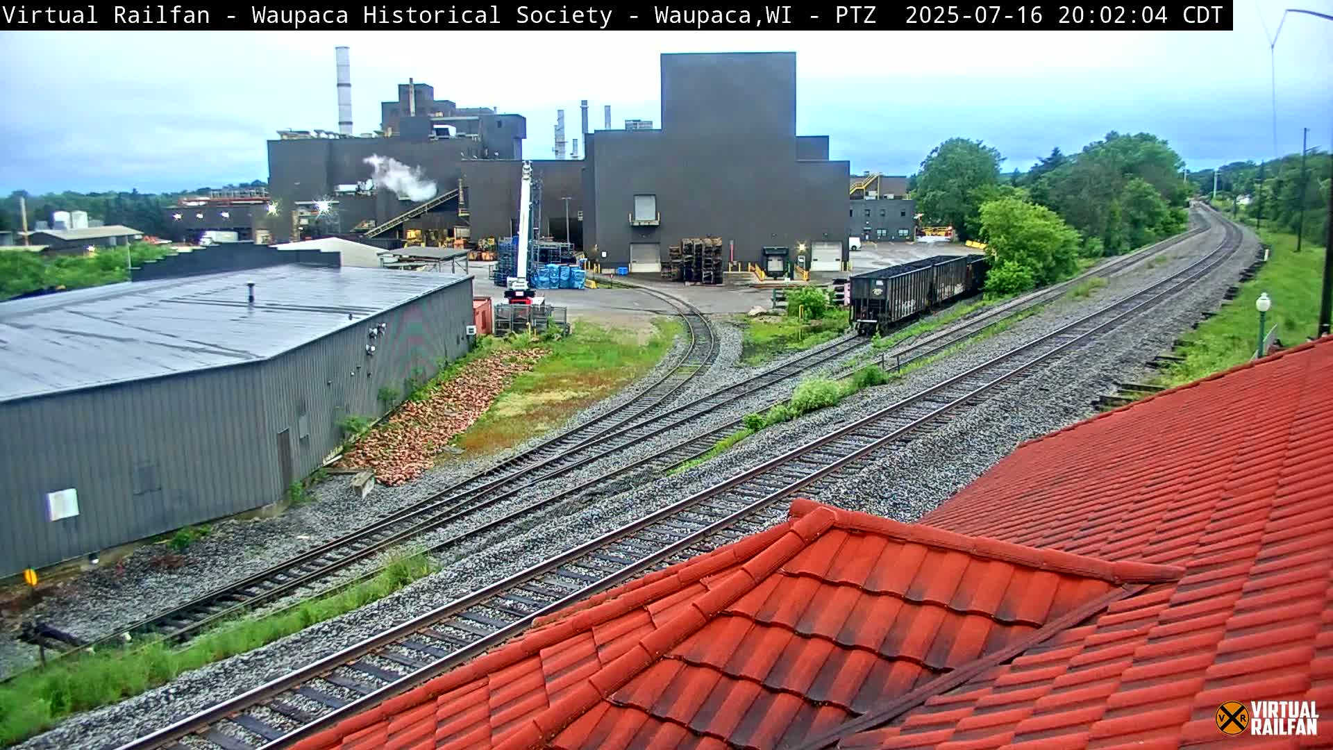 Waupaca City & Waupaca Train Station Live Cam - Waupaca, Waupaca County, Wisconsin, USA