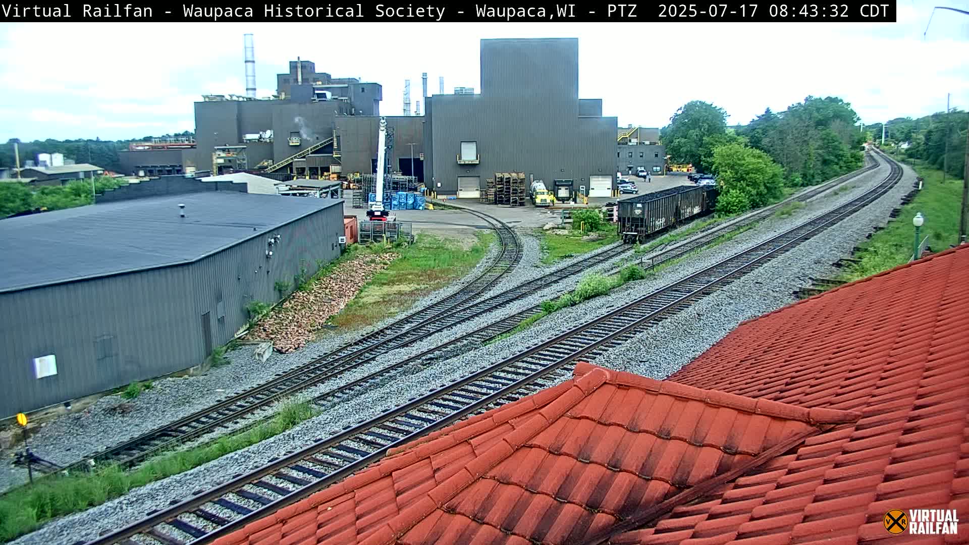 Waupaca City & Waupaca Train Station Live Cam - Waupaca, Waupaca County, Wisconsin, USA