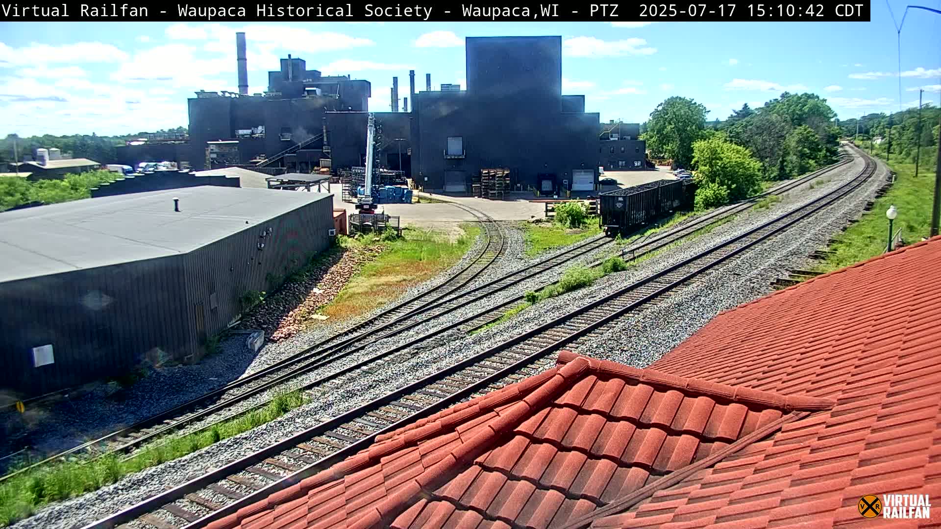 Waupaca City & Waupaca Train Station Live Cam - Waupaca, Waupaca County, Wisconsin, USA