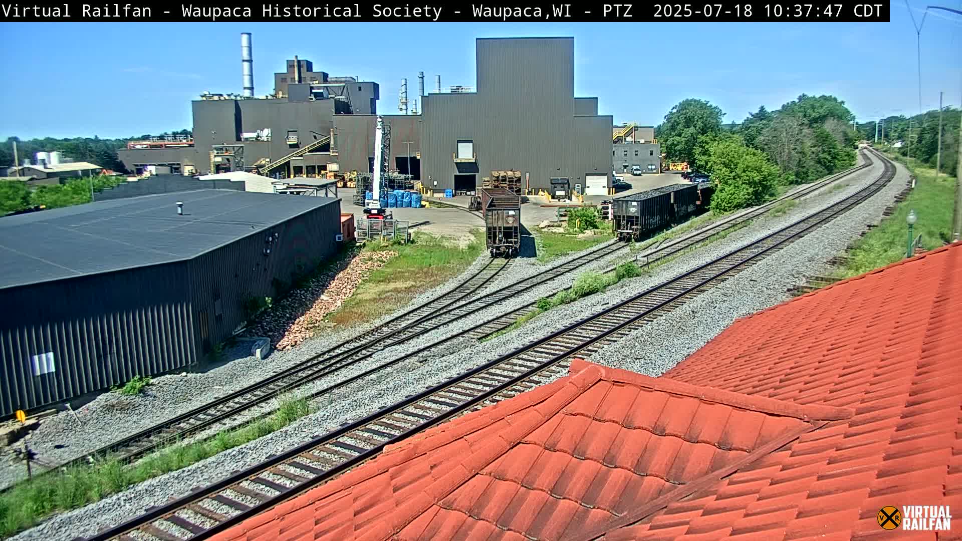 Waupaca City & Waupaca Train Station Live Cam - Waupaca, Waupaca County, Wisconsin, USA