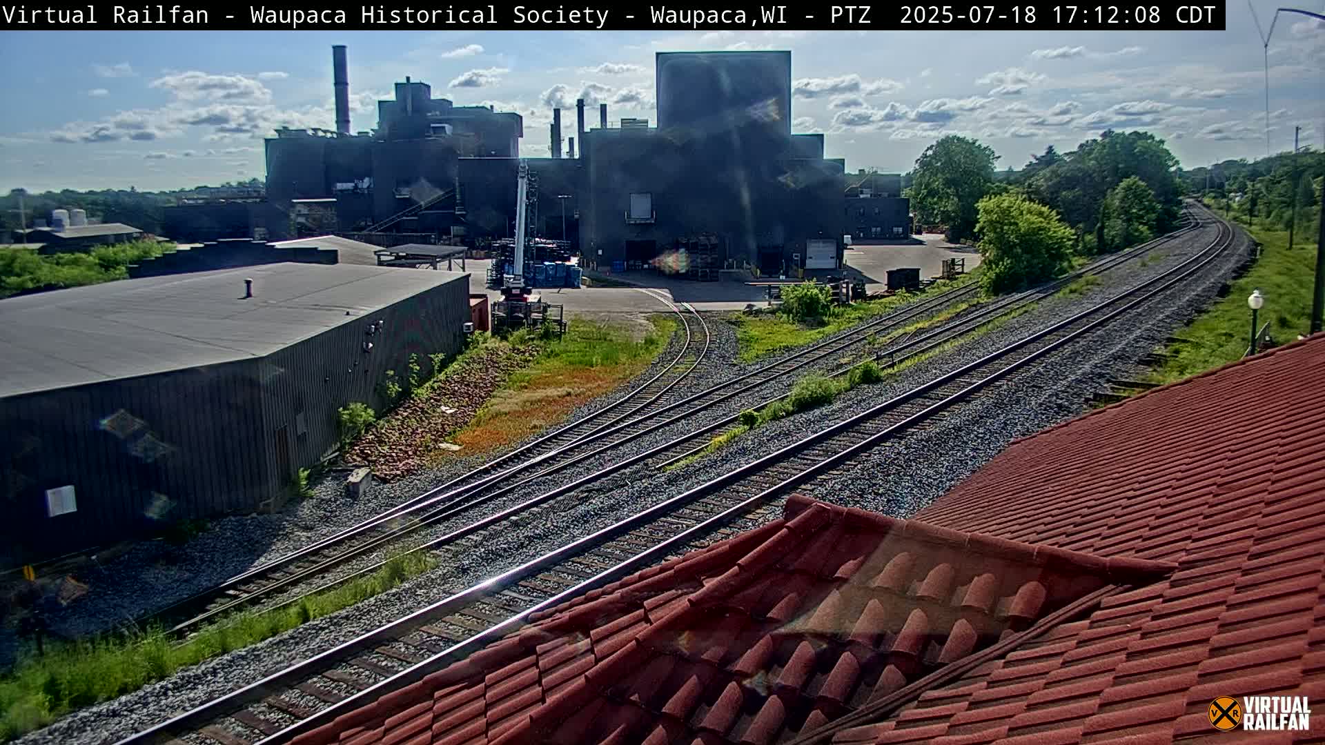 Waupaca City & Waupaca Train Station Live Cam - Waupaca, Waupaca County, Wisconsin, USA