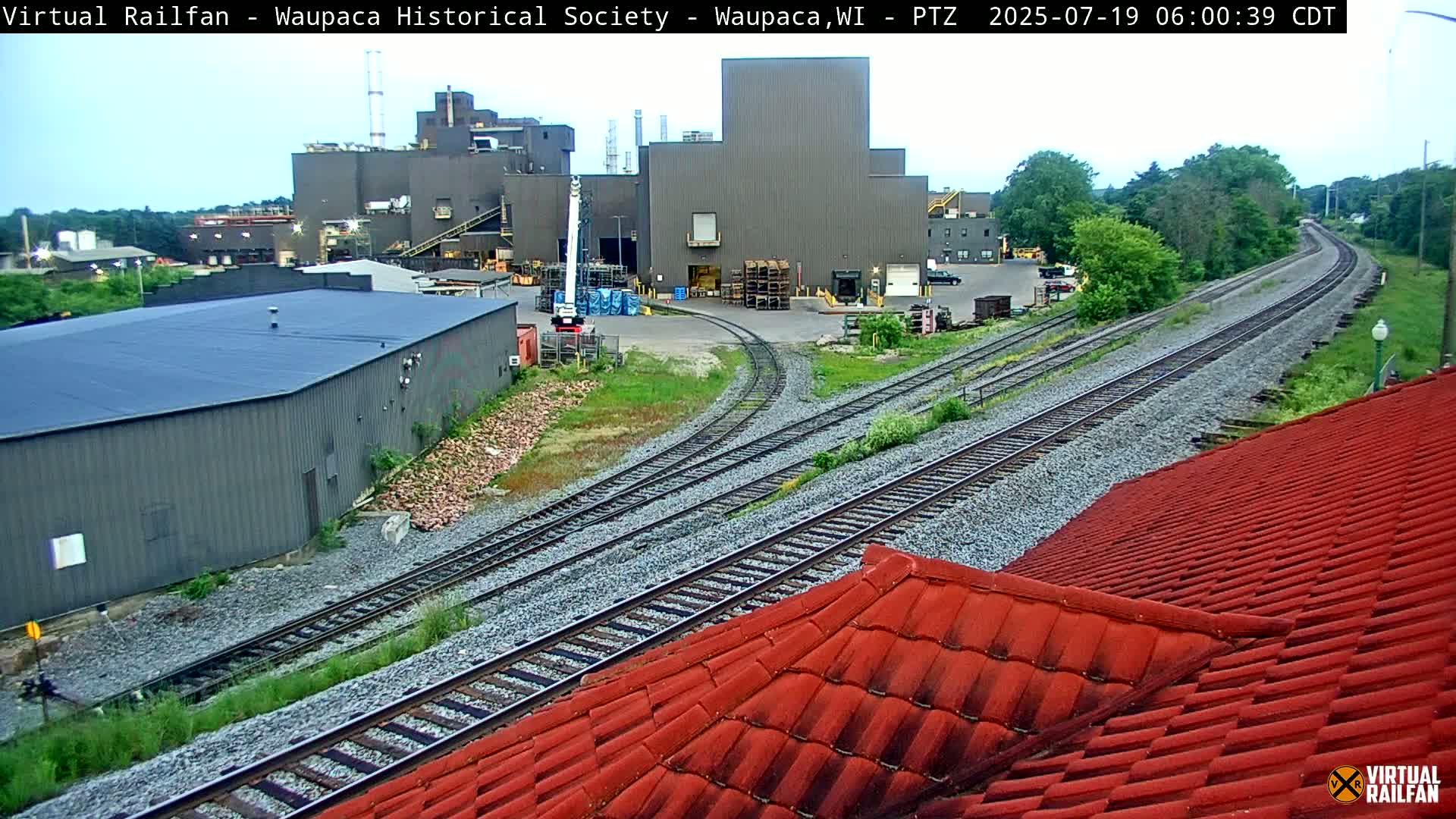 Waupaca City & Waupaca Train Station Live Cam - Waupaca, Waupaca County, Wisconsin, USA