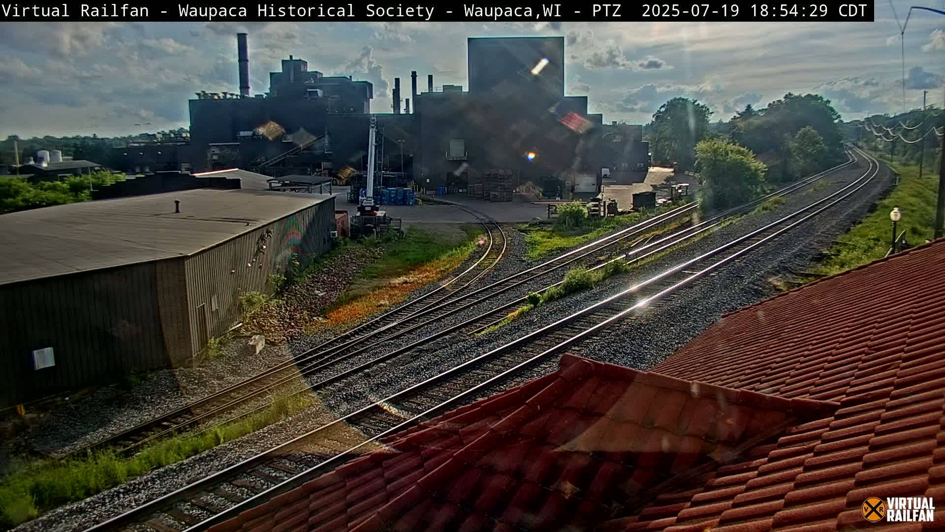 Waupaca City & Waupaca Train Station Live Cam - Waupaca, Waupaca County, Wisconsin, USA