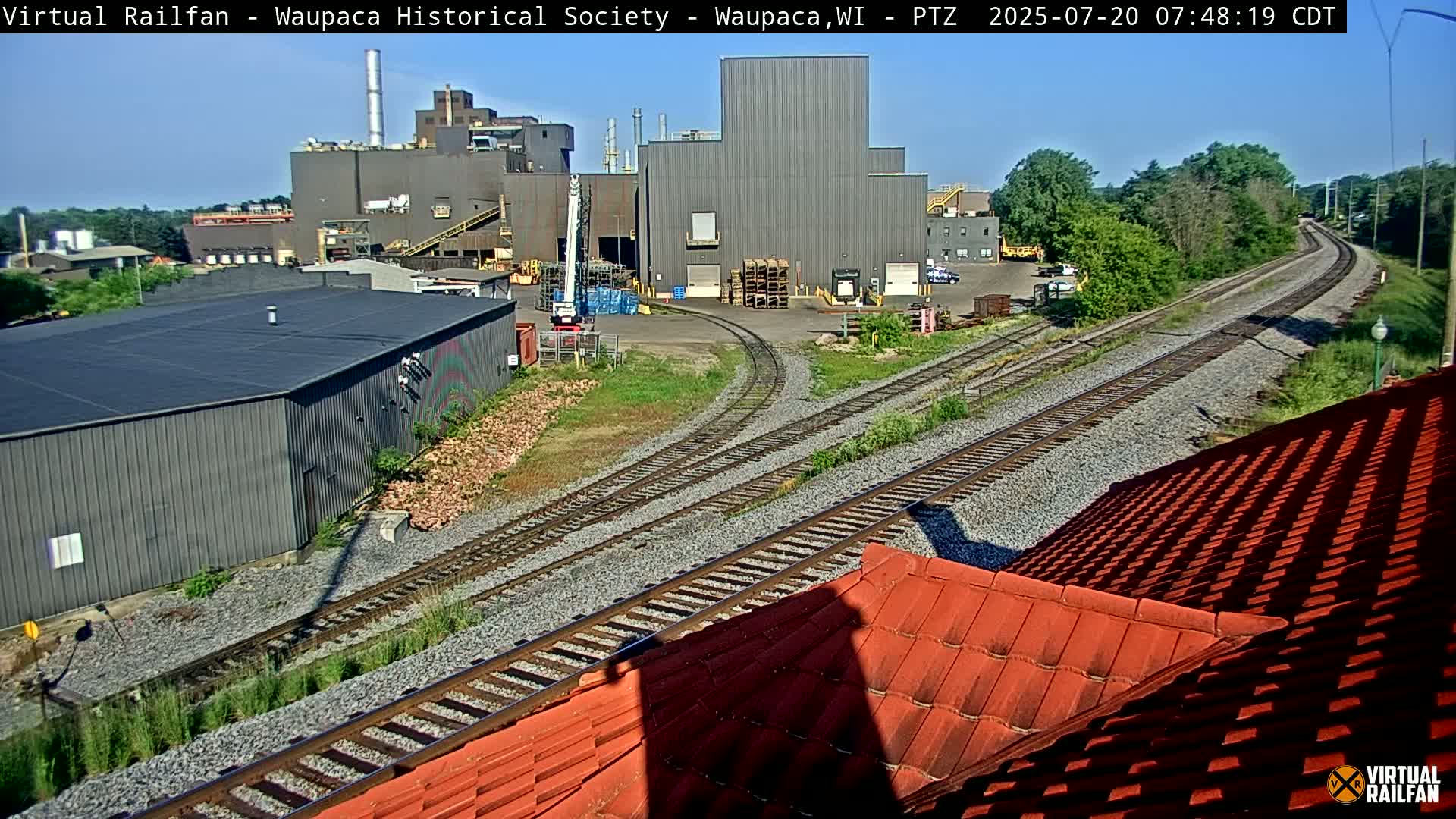 Waupaca City & Waupaca Train Station Live Cam - Waupaca, Waupaca County, Wisconsin, USA